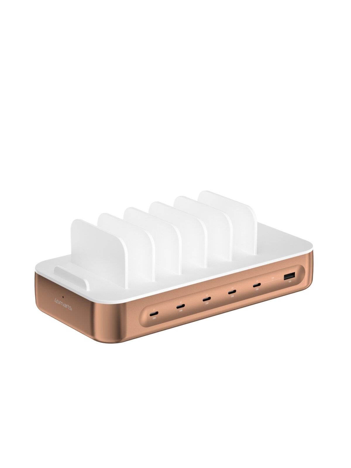 4smarts Charging Station Team 100w 1x Usb-a Port 5x Usb-c Ports Includes 6 Cables Copper - Handys Adapter Und Ladegeraete - 541280
