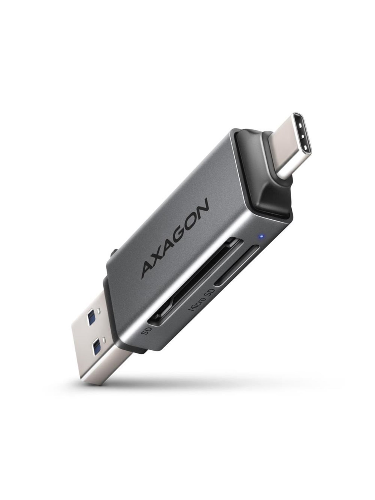 Axagon Superspeed Usb-c & Usb-a - SD / Microsd Mini Card Reader - Speicherkarten Lesegeraetadapter - Cre-dac
