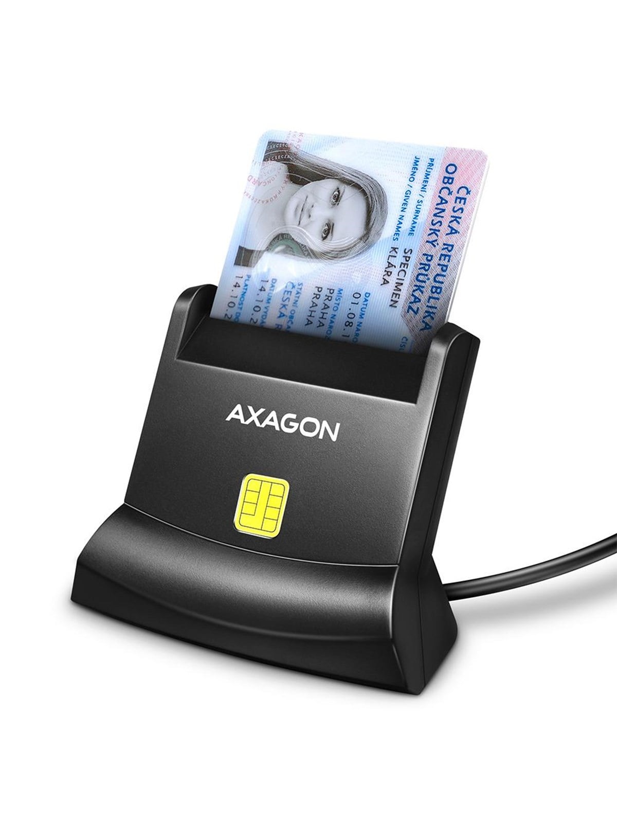 Axagon Usb-a Smart Card / ID Card Standreader - Speicherkarten Lesegeraetadapter - Cre-sm4n