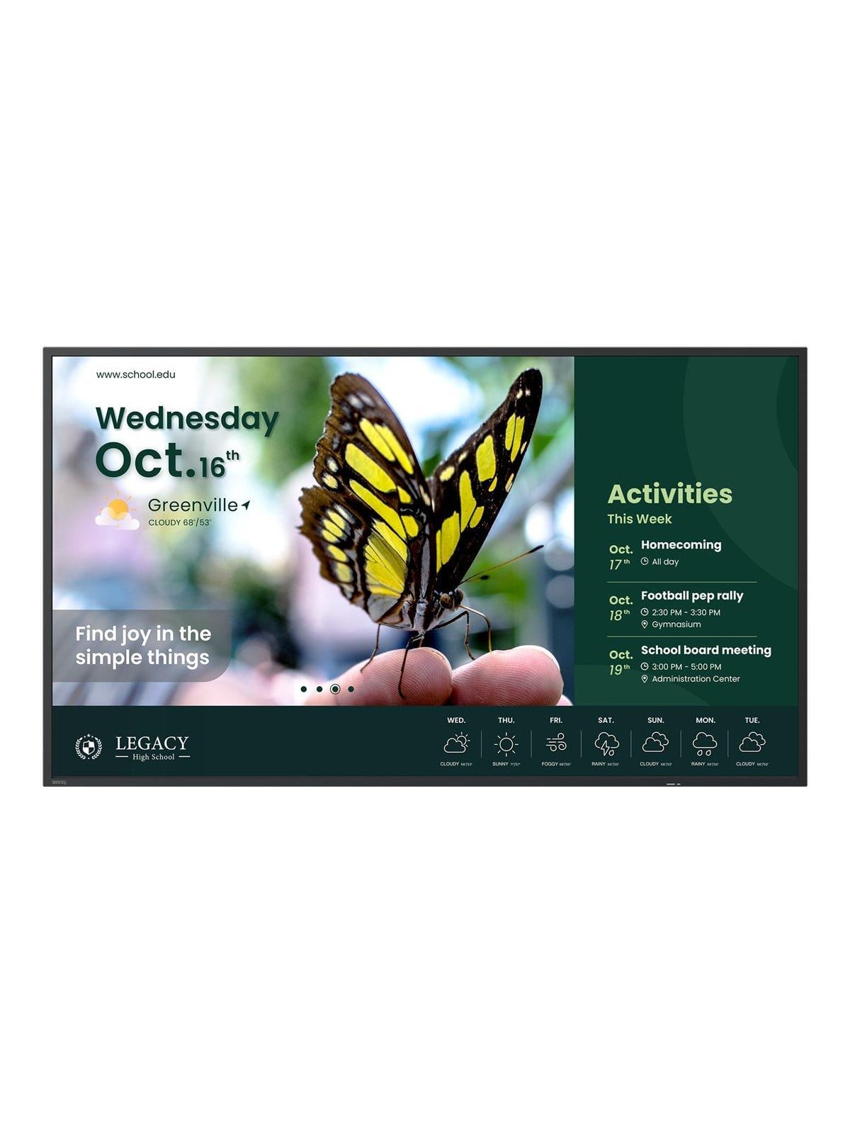 BenQ ST4304 ST04 Series - 43" LED-backlit LCD display - 4K - for digital signage Image