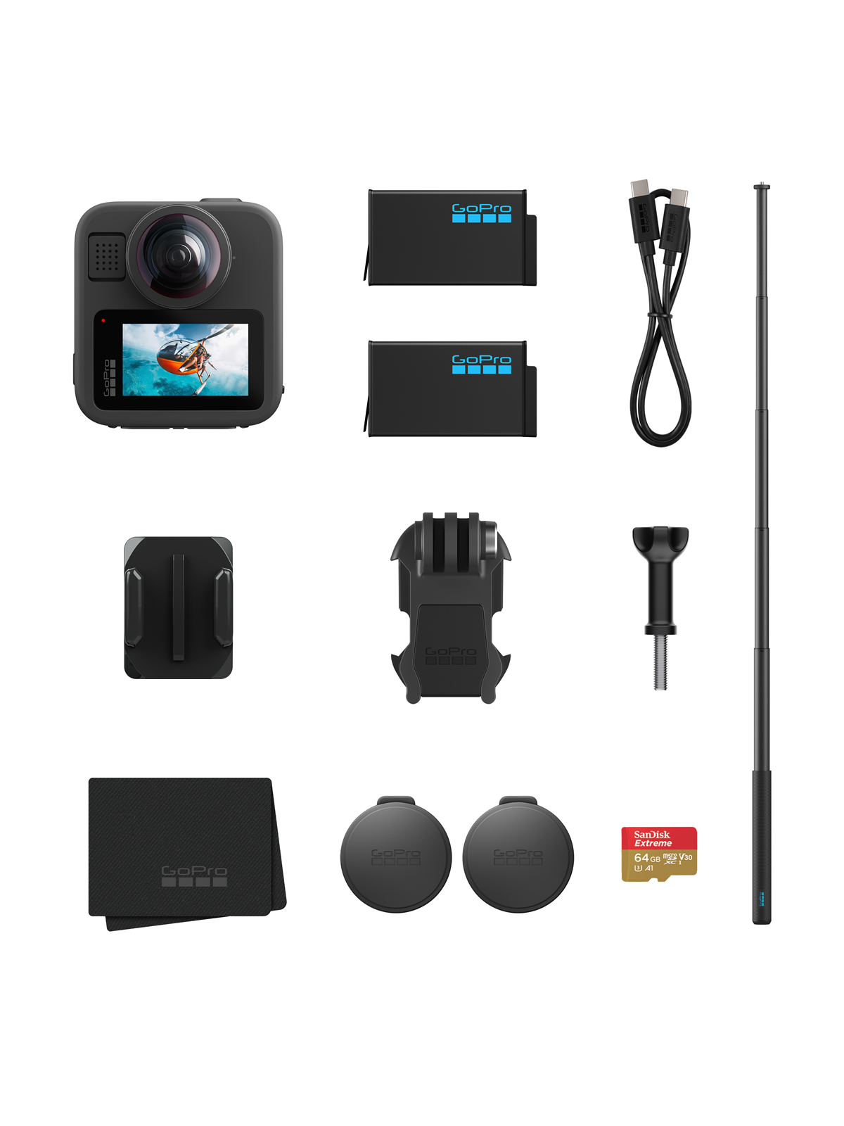 Gopro Max2 Accessory Bundle - Action Kamera - Chdfz-311-rw