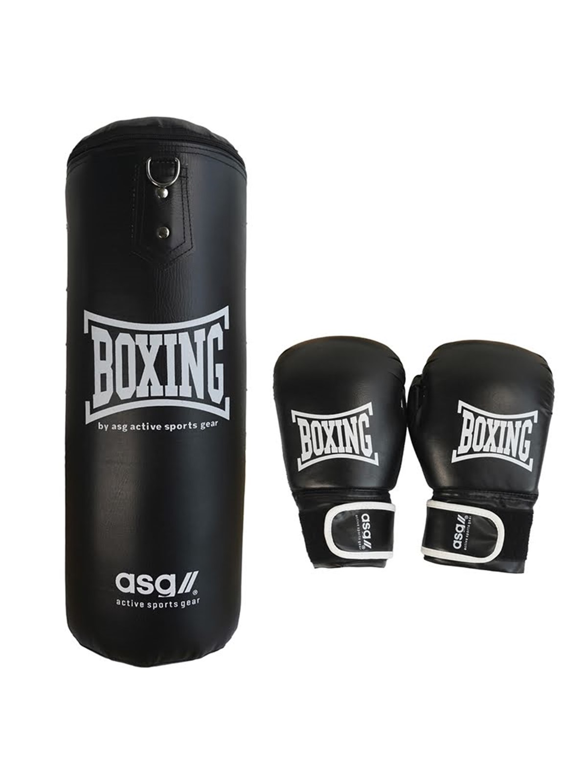 Asg Boksesæt Junior 18 kg. - Sort/hvid - Sport Fitness - Asg4451ione Size