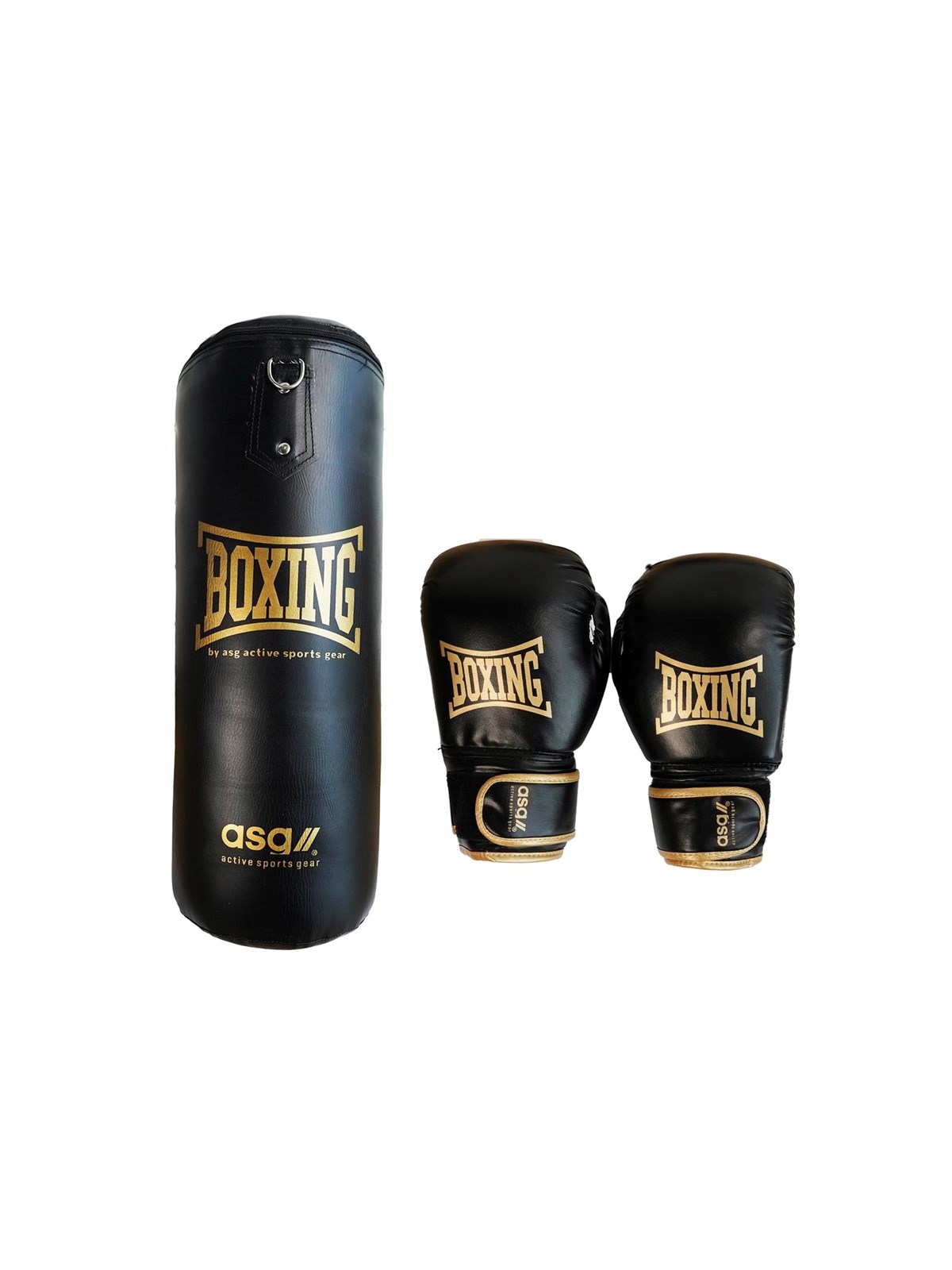 Asg Boksesæt Junior 18 kg. - Sort/guld - Sport Fitness - Asg4452bl/go