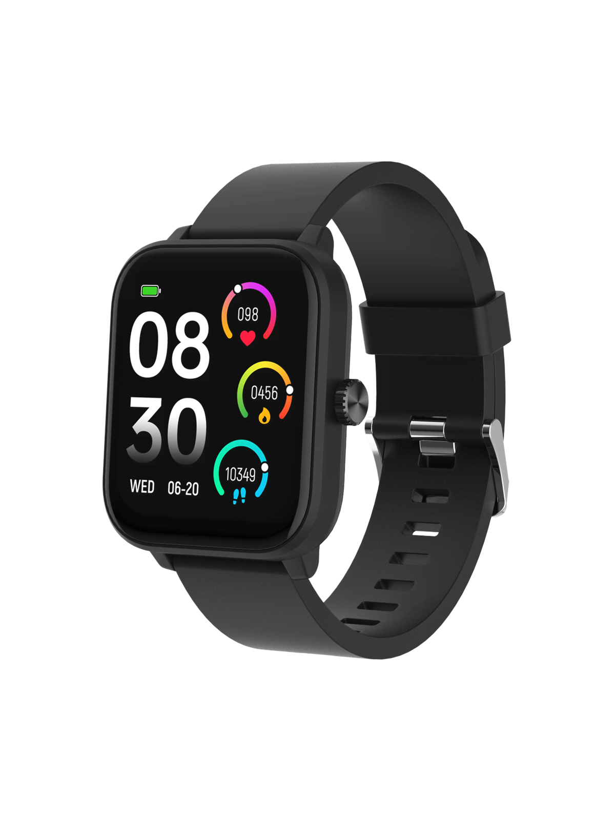 Denver Swg-155b Black - Gps Smart Watch With Heart Rate Blood Oxygen Sensor & Call Function - Smartwatches Pulsuhren Sportuhren Schrittzaehler