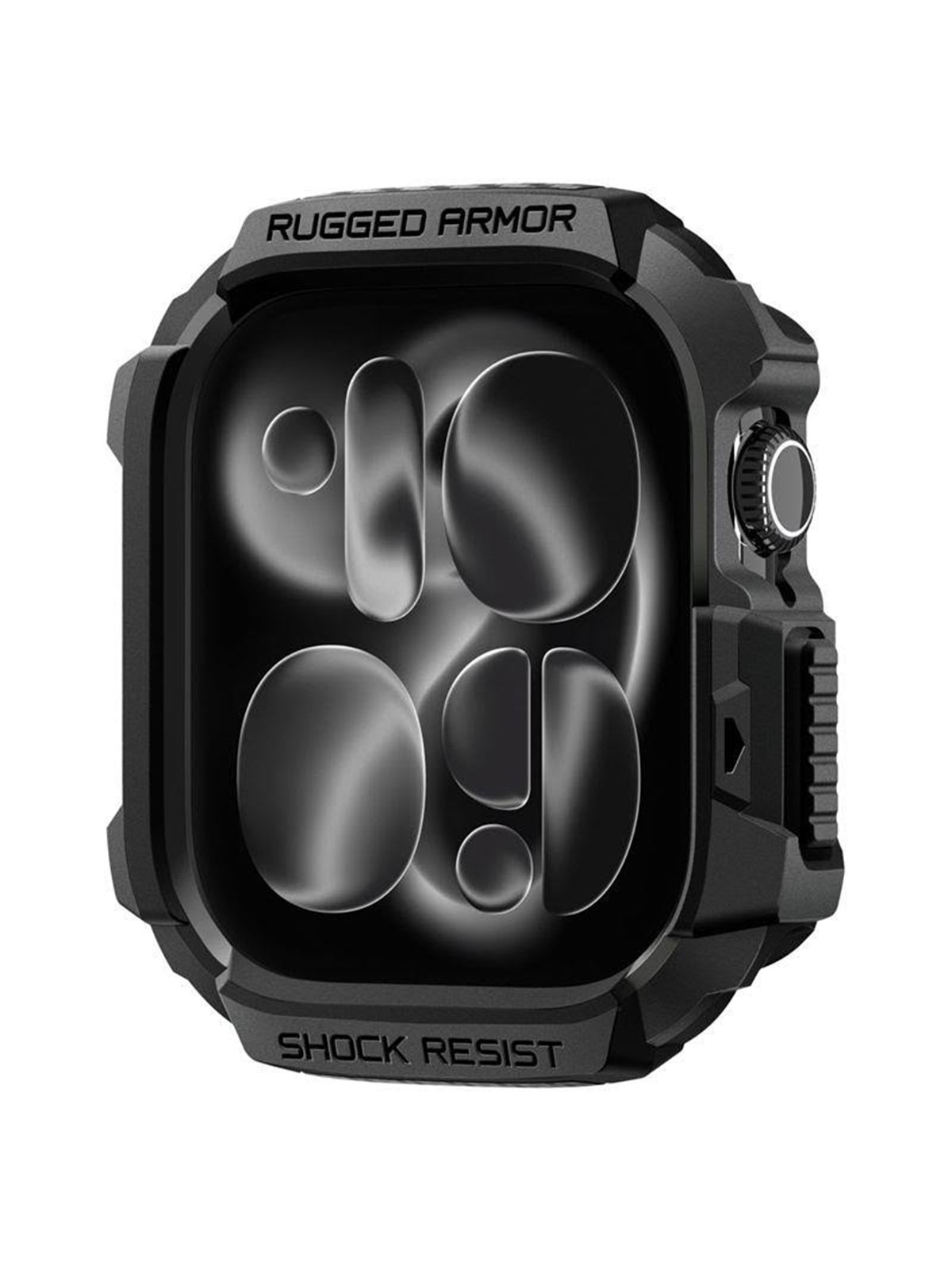 Spigen Rugged Armor 2 - Matte Black - Apple Watch 11 46mm - Smartwatch Accessories - Acs10499