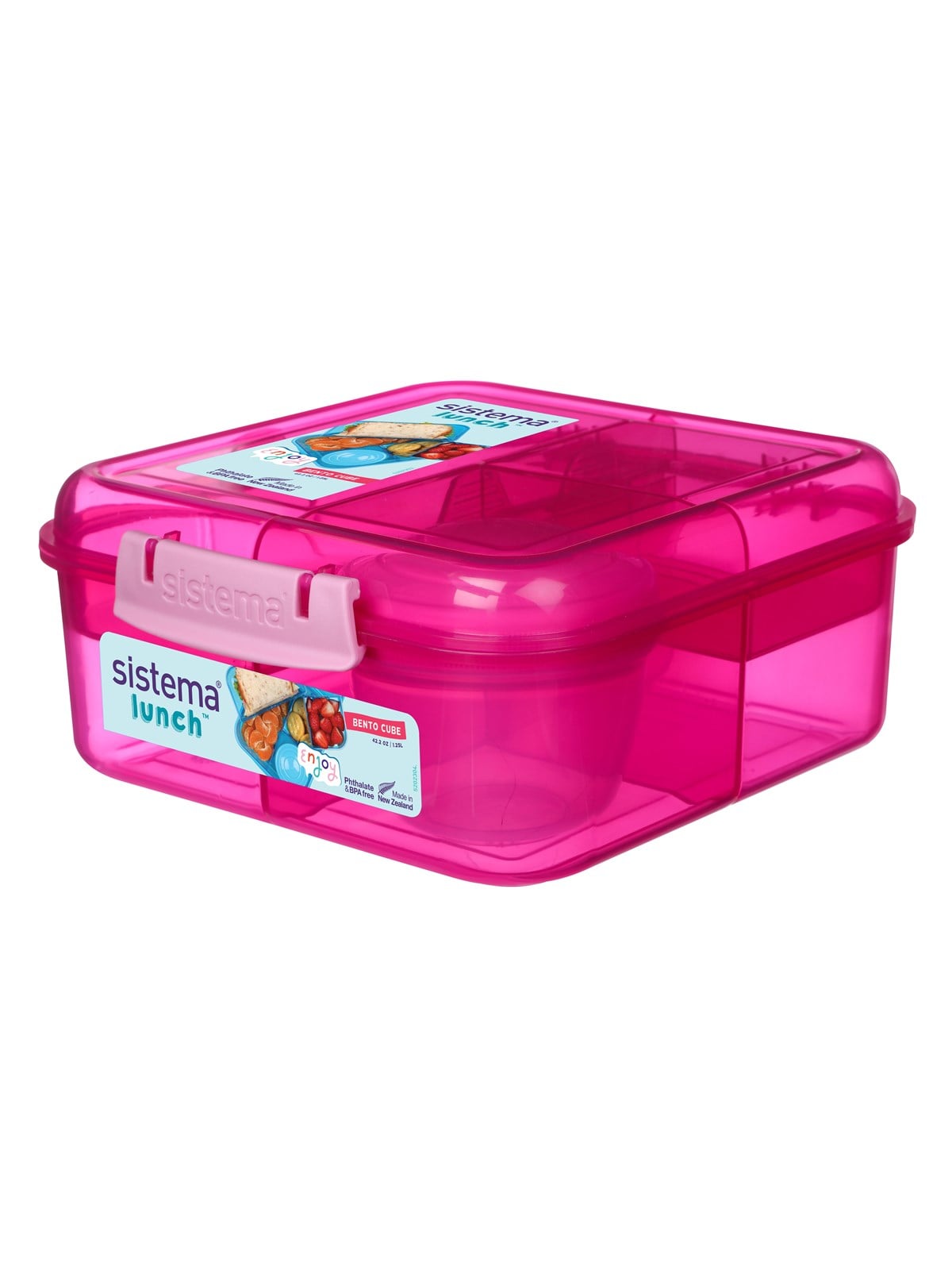 Sistema 1.25l Bento Cube Lunch Pink - Kuechengeraet - 416853