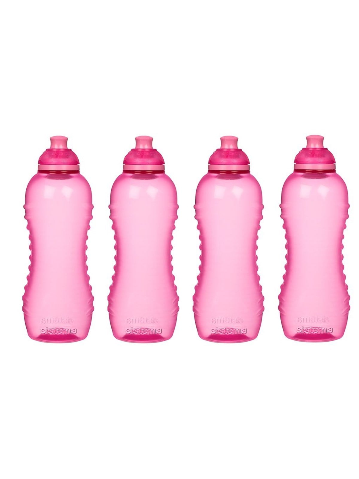 Sistema 460ml Squeeze Bottle Pink 4 Pack - Kuechengeraet - 82014