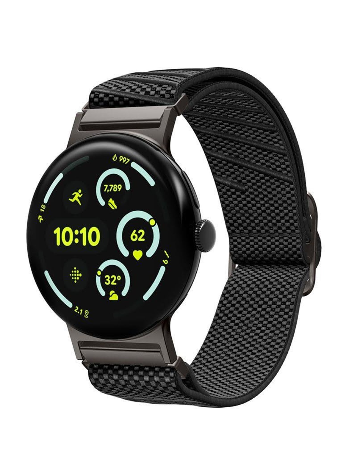 Spigen Lite Fit X Band - Black - Google Pixel Watch 4/3 45mm - Smartwatch Accessories - Amp09487