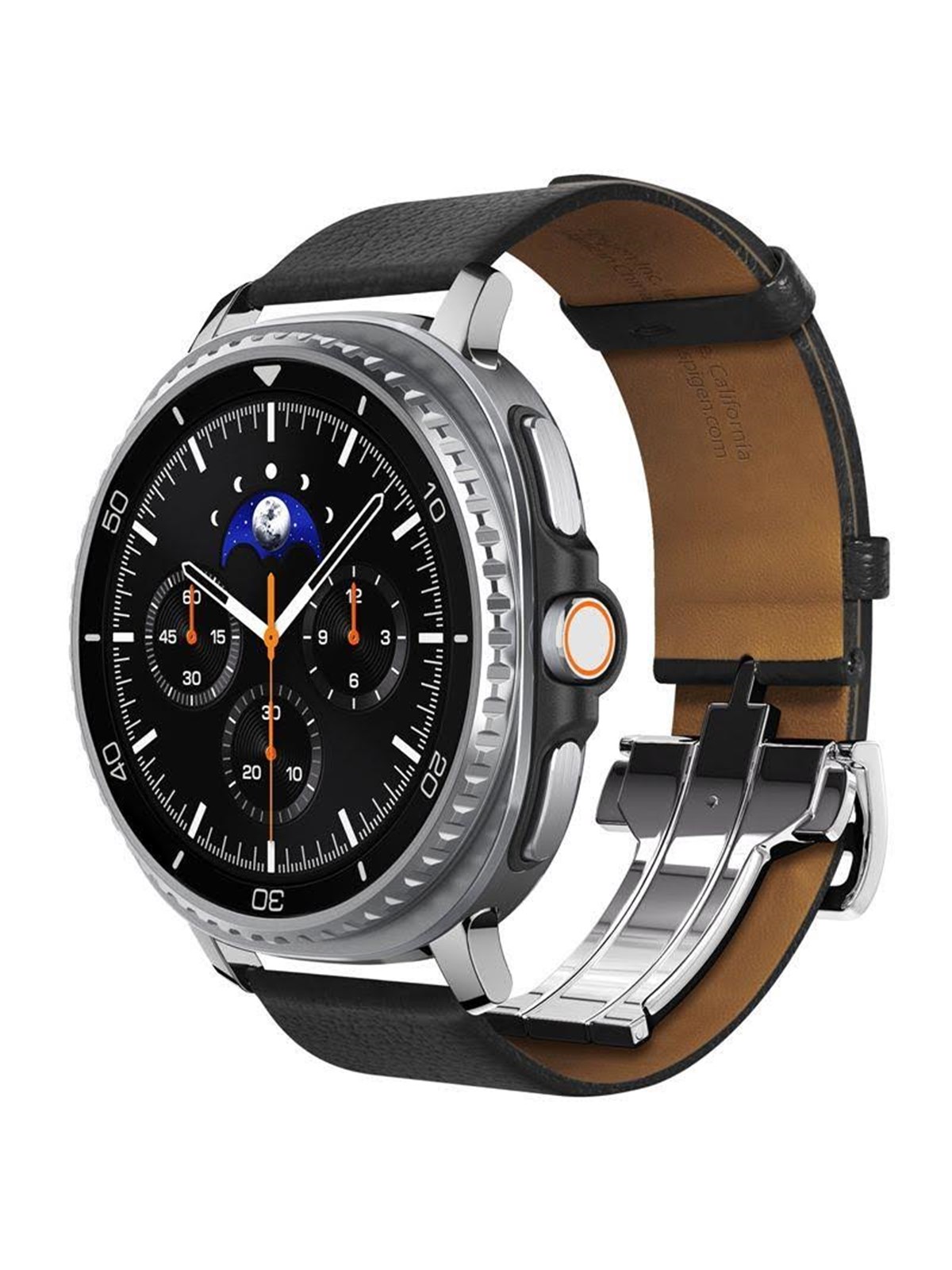 Spigen Enzo Band - Black - Samsung Galaxy Watch 8 46mm/44mm/40mm - Smartwatch Accessories - Amp10119