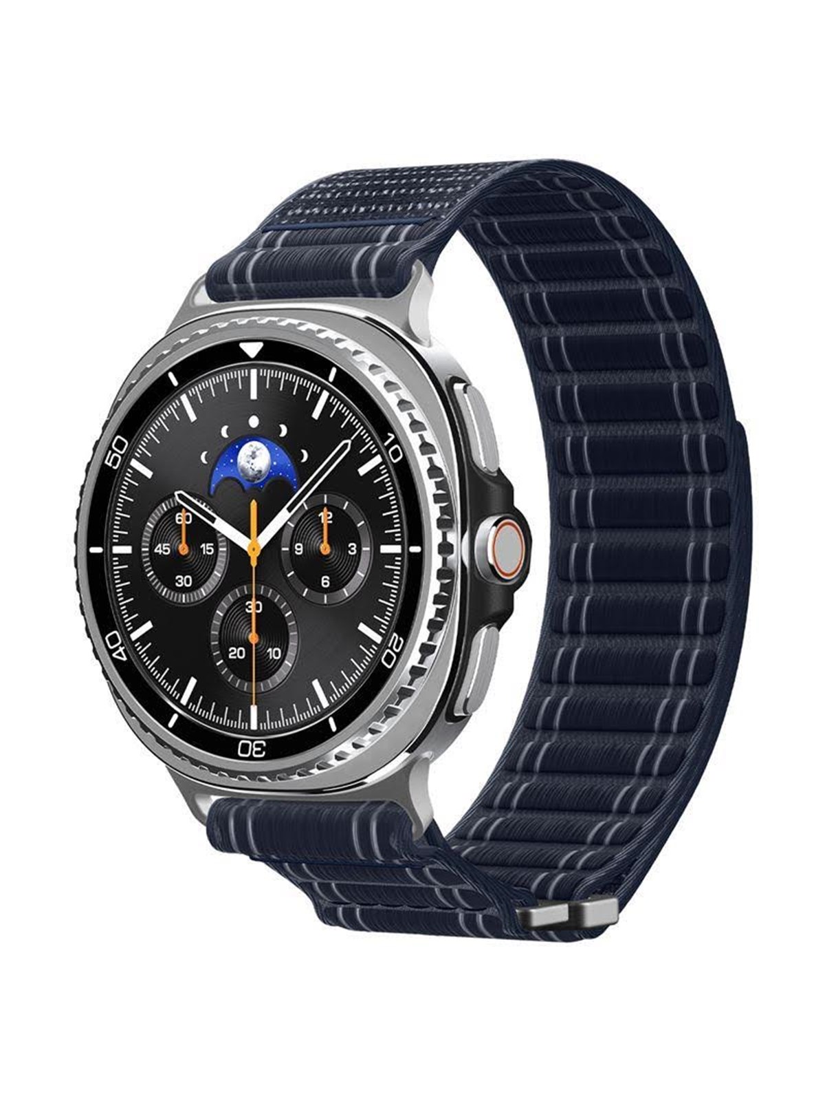 Spigen Fabric Band (Hook-and-loop) - Navy - Samsung Galaxy Watch 8 46mm/44mm/40mm - Smartwatch Accessories - Amp10155
