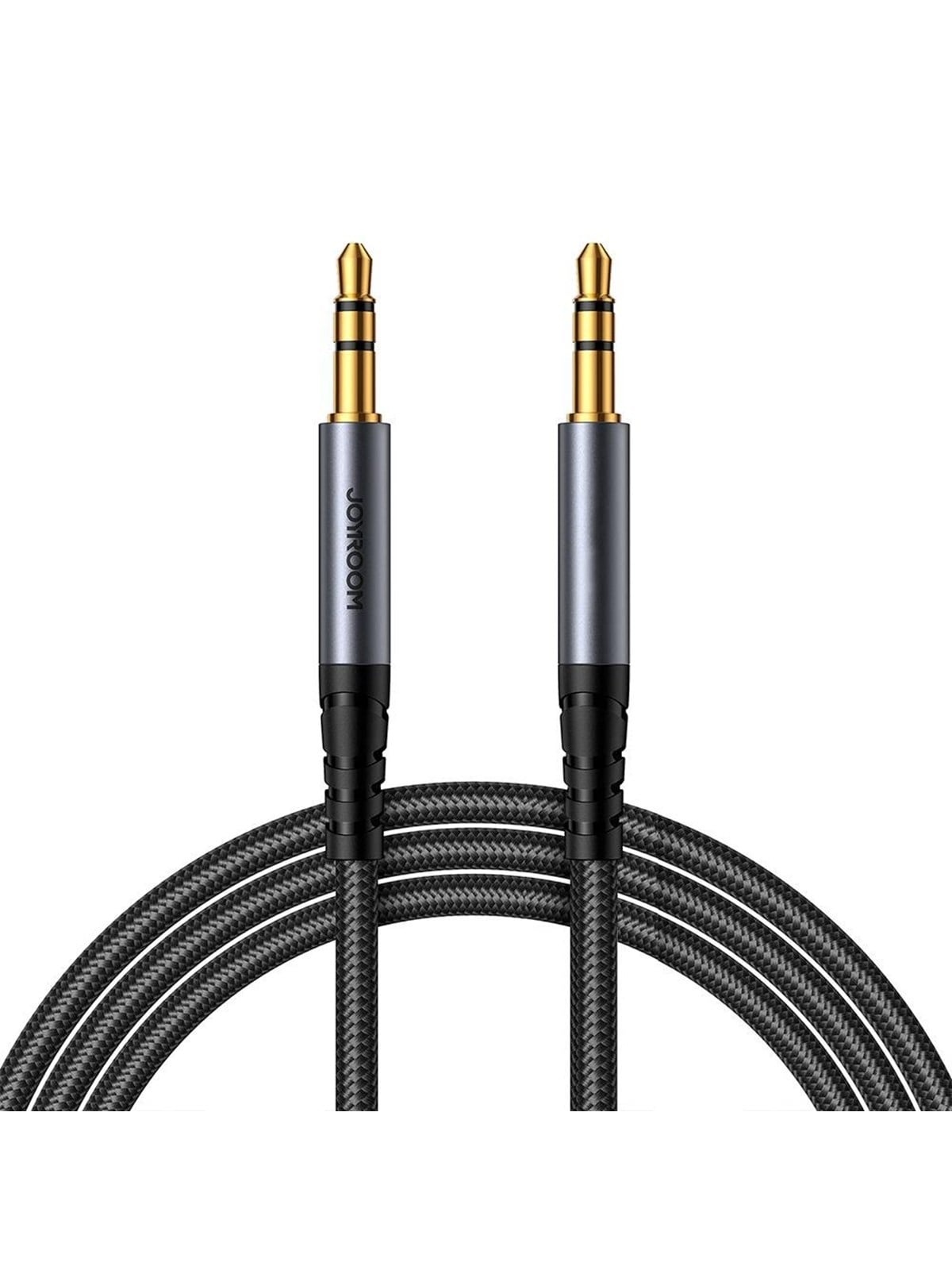 Joyroom Stereo Audio Cable Aux 3.5 mm Mini Jack 1.2m Black (Sy-a08) - Audio Kabel - Sy-a08 Black_1.2m