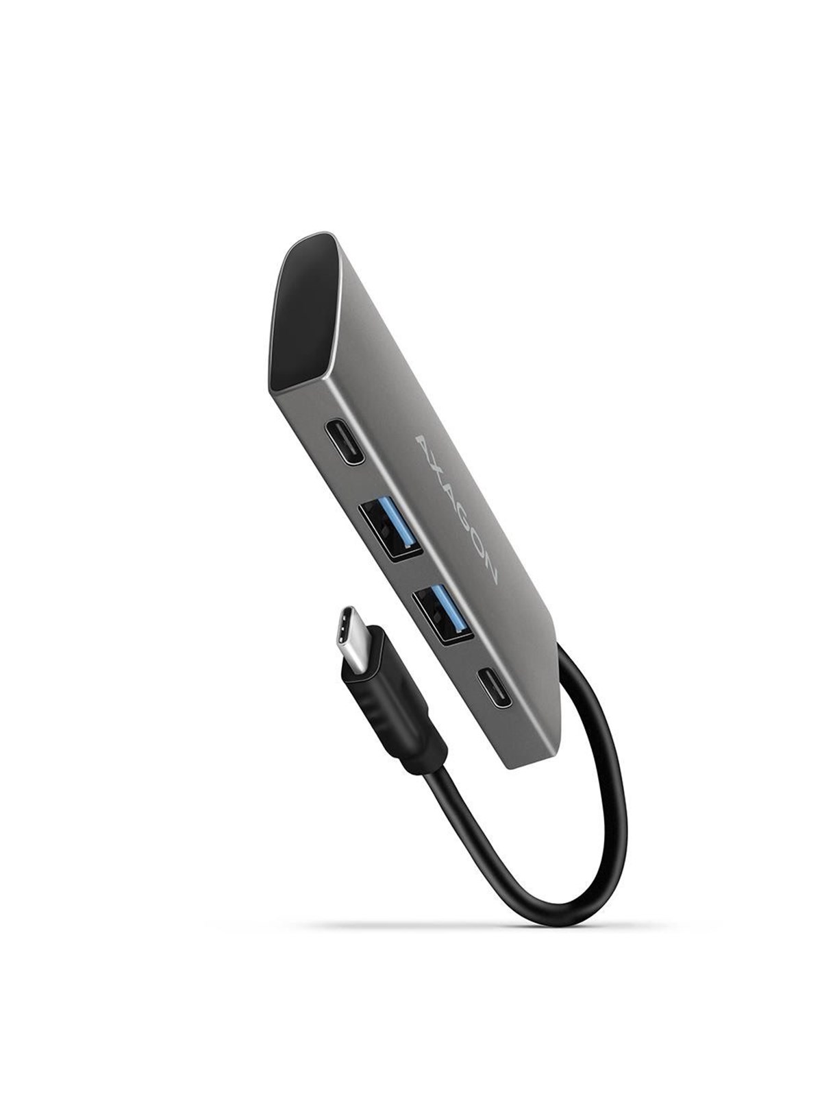 Axagon Speedster 4 Superspeed Usb-c 10 Gbps Hub With 4 Usb Ports Usb-hubs - Usb 3.2 - 4 - Silber - Usb Hubs - Hmc-4g2