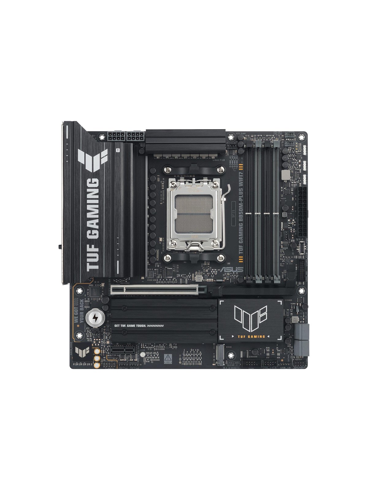 Asus Tuf Gaming B850m-plus Wifi7 Mainboard - Amd B850 - Amd Am5 Socket - Ddr5 Ram - Micro-atx - 90mb1mu0-m0eay0