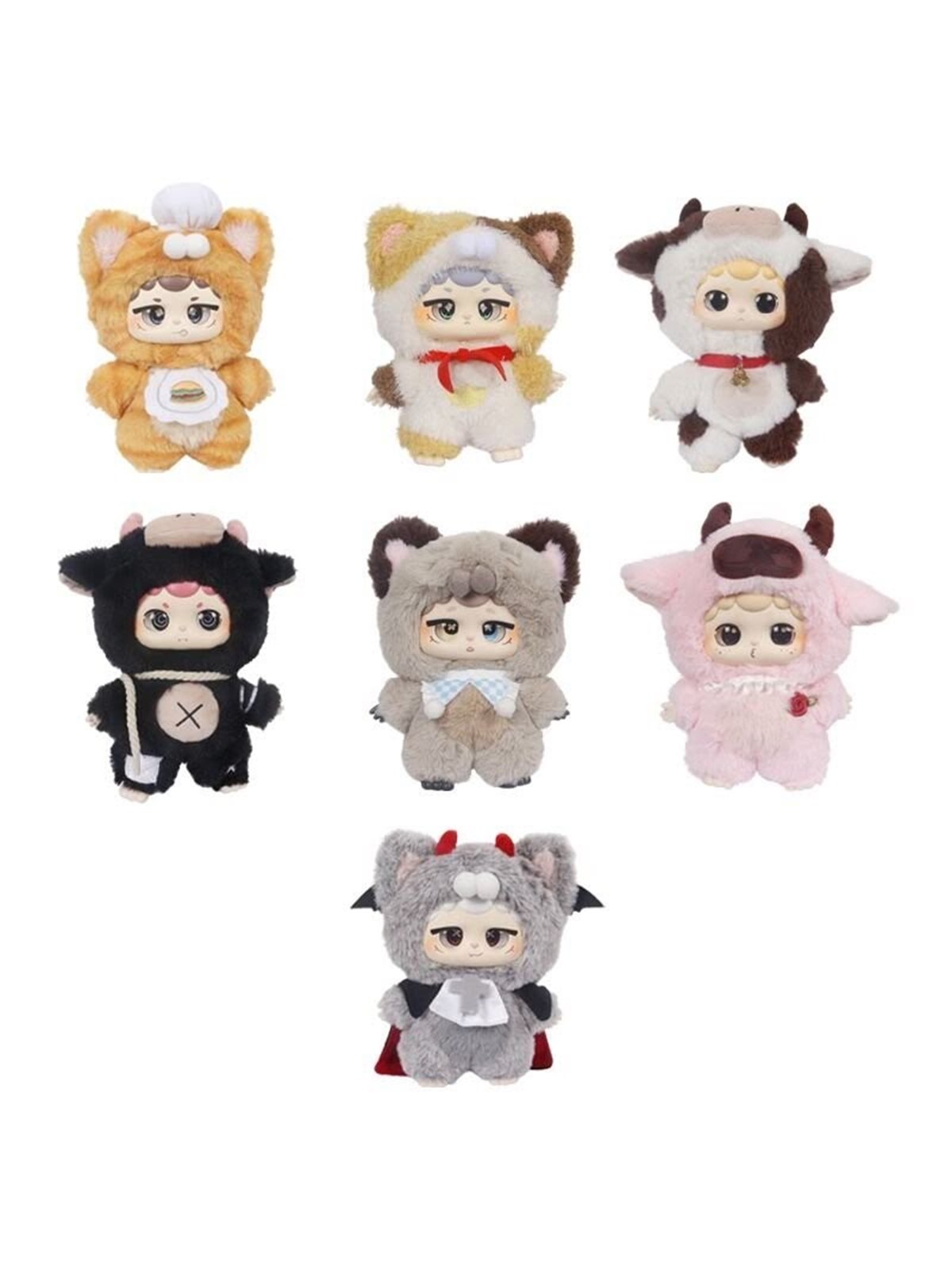 Miiloo 17 cm Plushie With Clip - Assorted Blind Box - 7005mii
