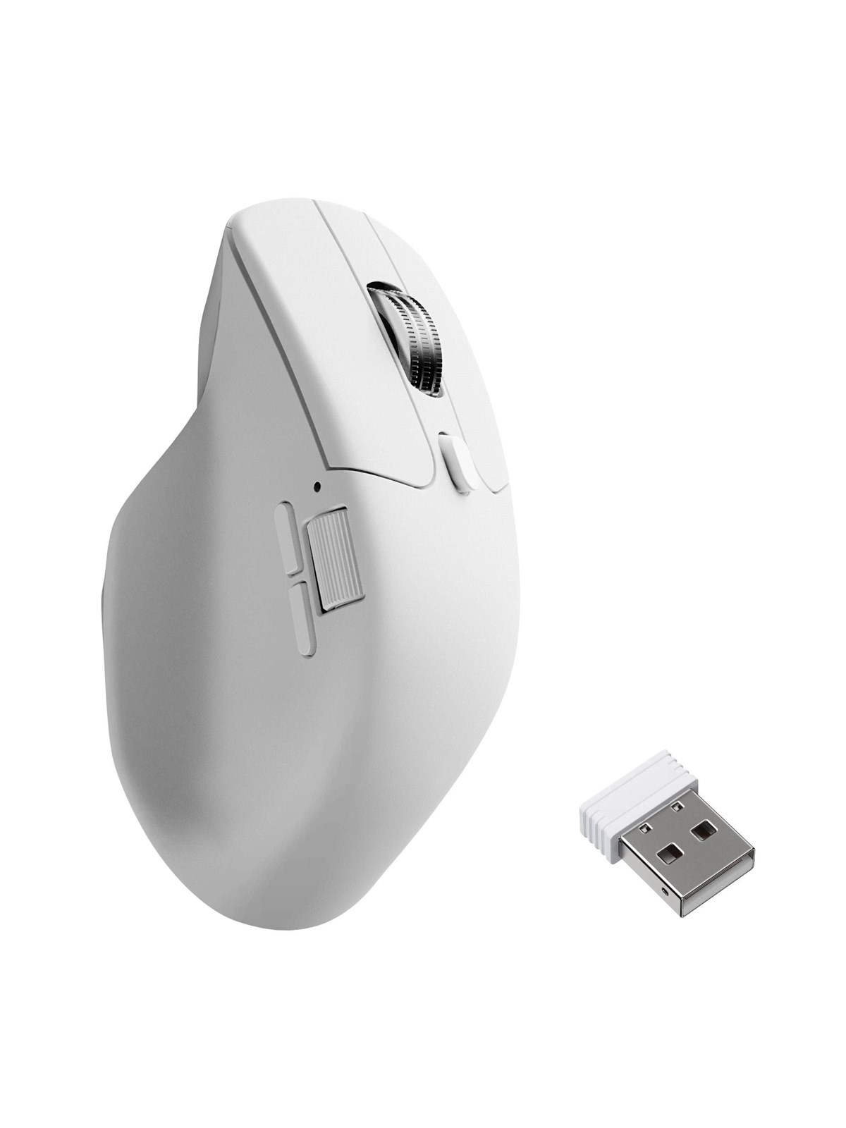Keychron M6 Silent - Light 86g Wireless 8K - Vertical Mouse (Weiß) - Maus - M6s-a24