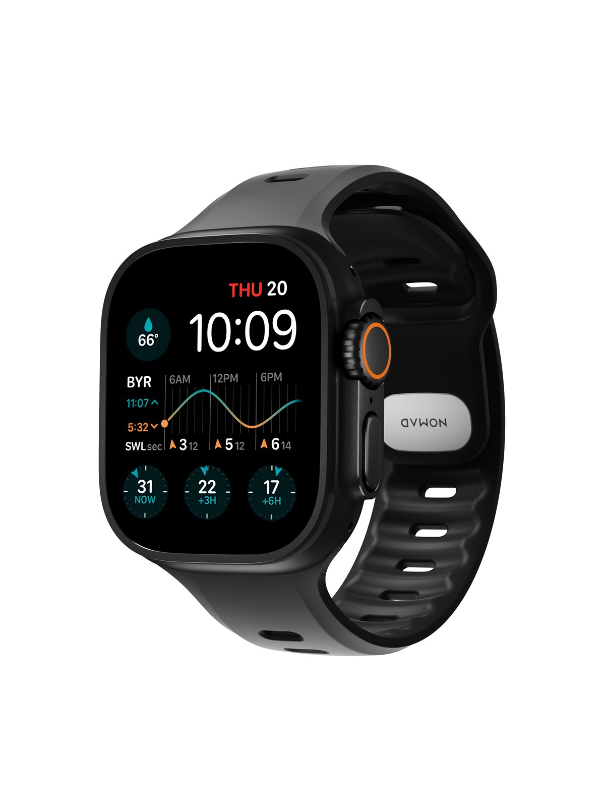 Nomad Tempo Band 49 mm Black - Smartwatch Accessories - Nm011482858