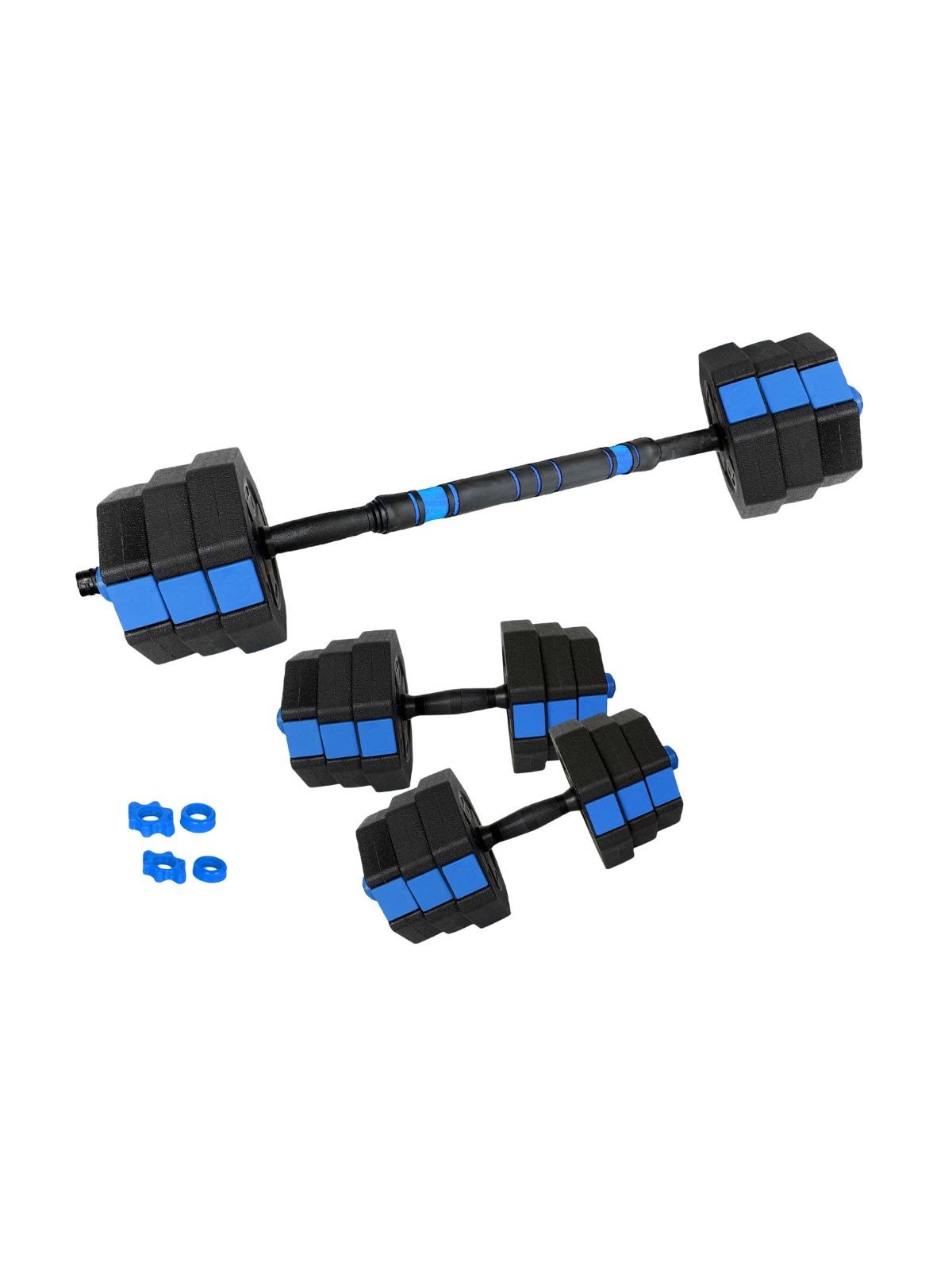 Asg Vægtsæt 15 kg. Hexagon Blå/sort - Sport Fitness - Asg4472blackone Size