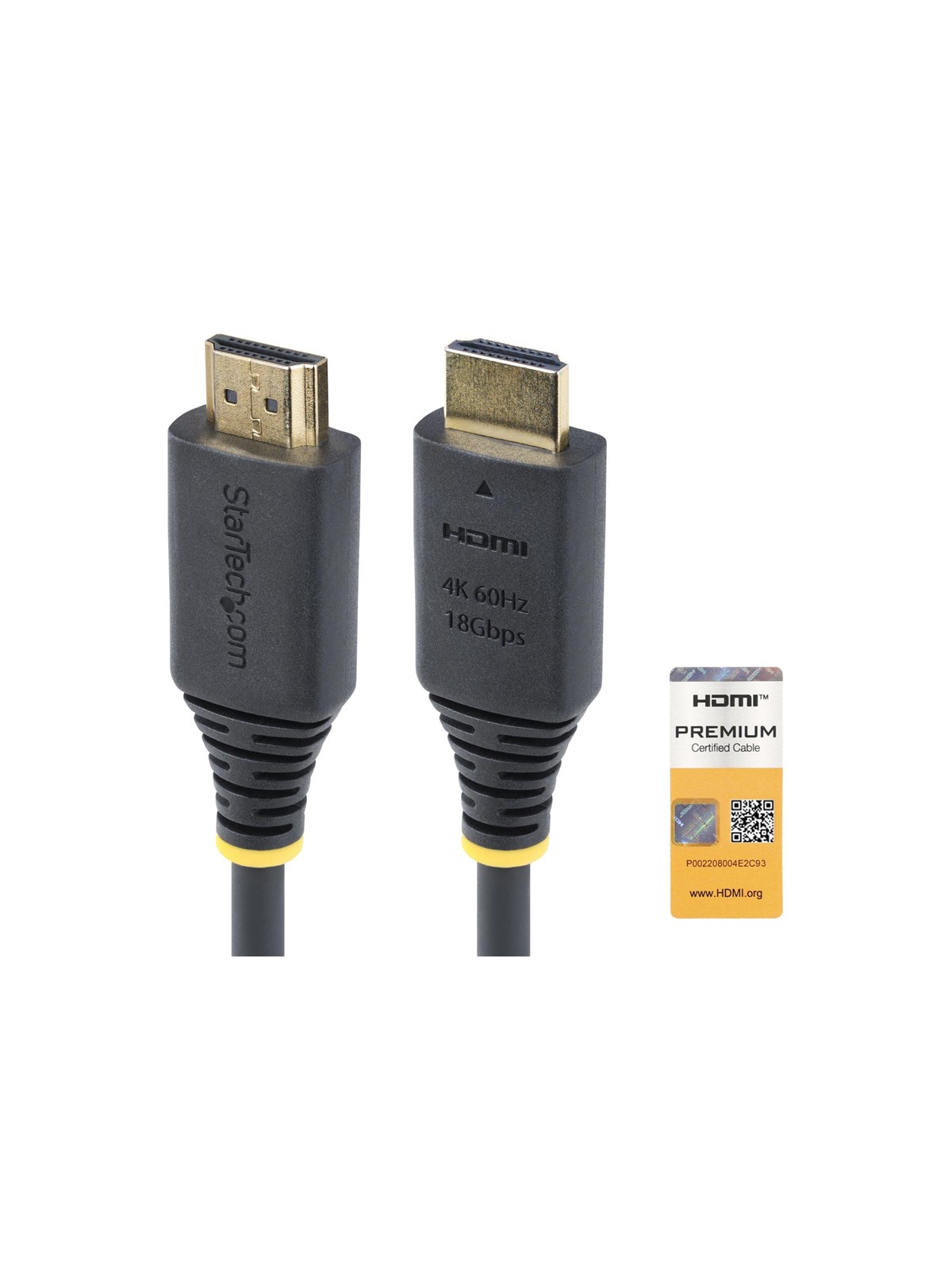 1m (3.3ft) Premium Certified High Speed Hdmi Cable 4k60hz - Hdmi Cable With Ethernet - 1 m - Display Kabel - Hdmi2-cable-4k60-1m
