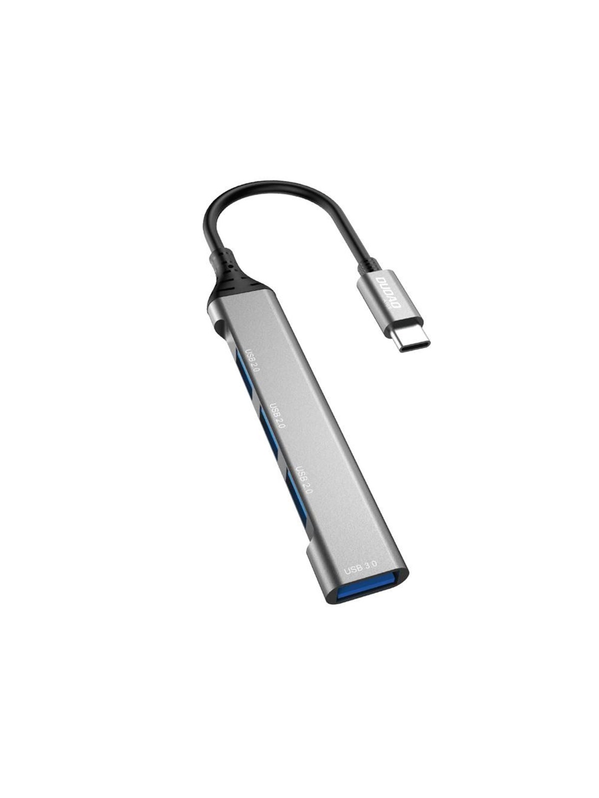 Dudao Hub 4in1 Usb-c - 4x Usb-a (3 x Usb2.0 / Usb3.0) 6.3cm Black (A16t) Usb-hubs - Usb 2.0 - 4 - Schwarz - Usb Hubs - 6973687247065