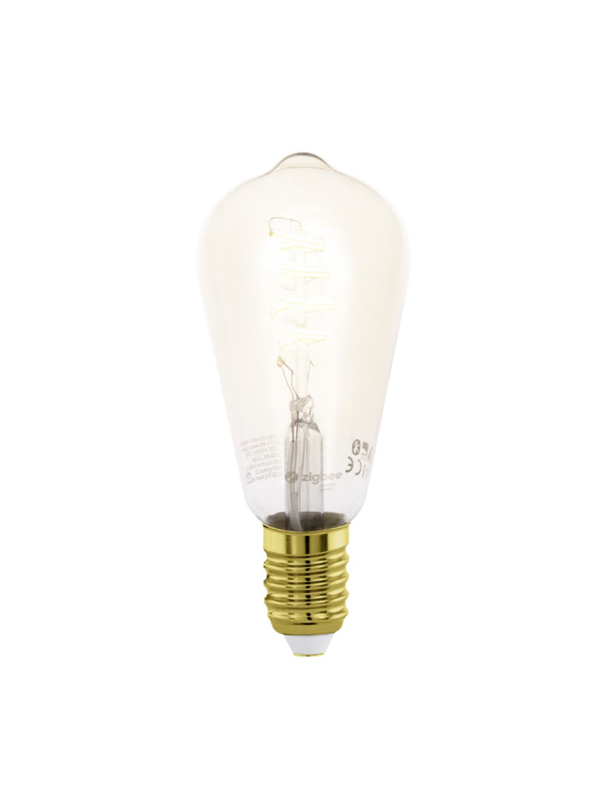 Eglo E27 Led-z Matter St64 Spiral 7W Cct 806lm Amber - Smart Home - 110389