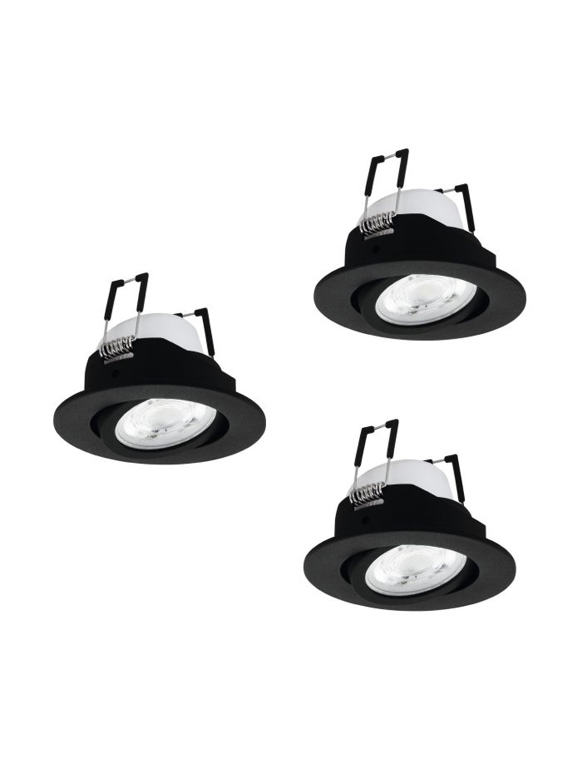 Eglo Saliceto-z Dowlights Ø88 Rgb/cct 3x490lm, Black - Smart Home - 902287