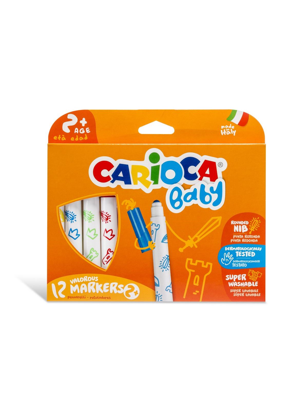 Carioca Baby Marker12 Pcs. 2+ - Hobby Zubehoer - 42814