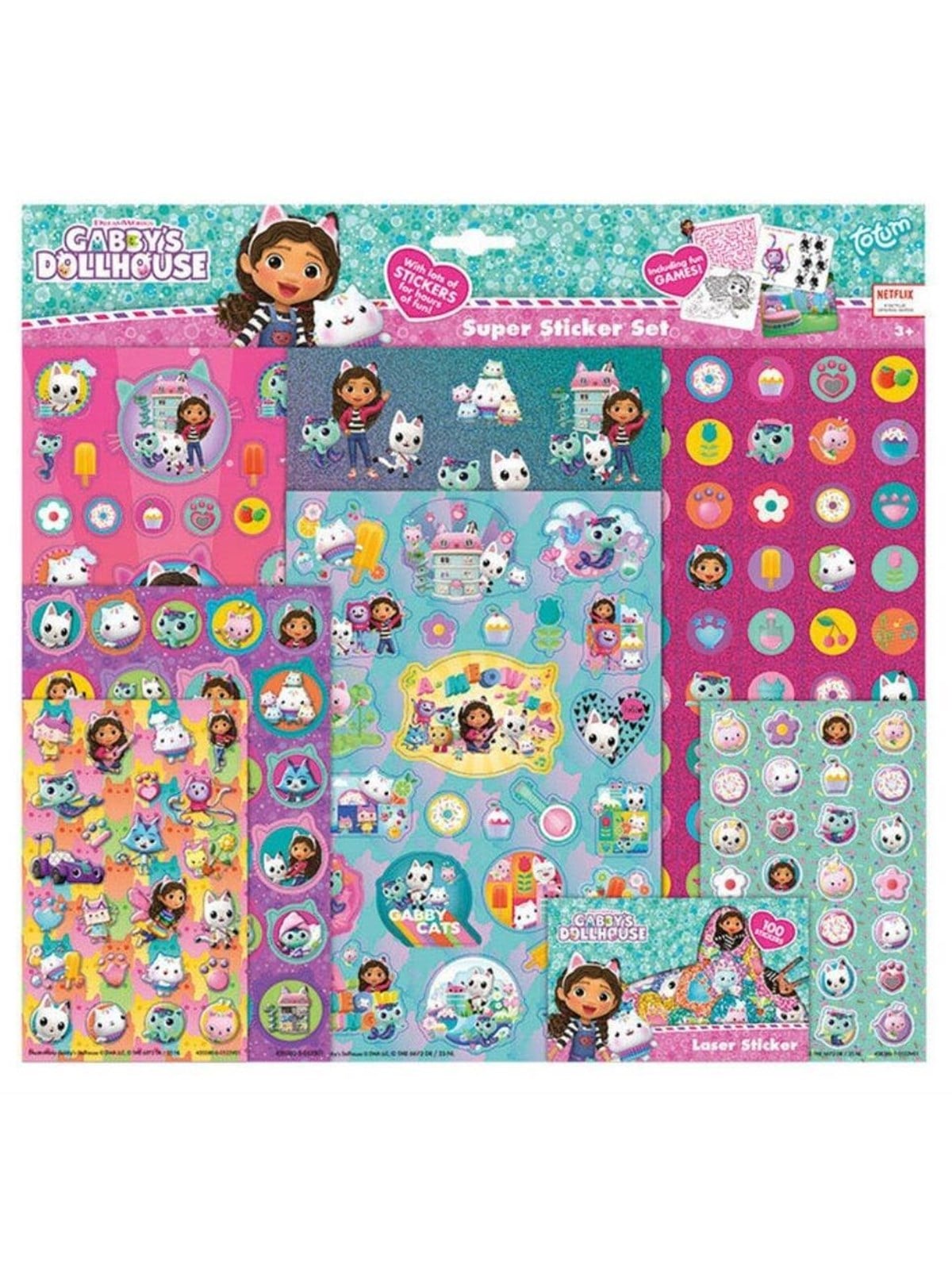 Hobby Mate Gabby's Dollhouse Super Sticker Set - Spielzeug - 420380