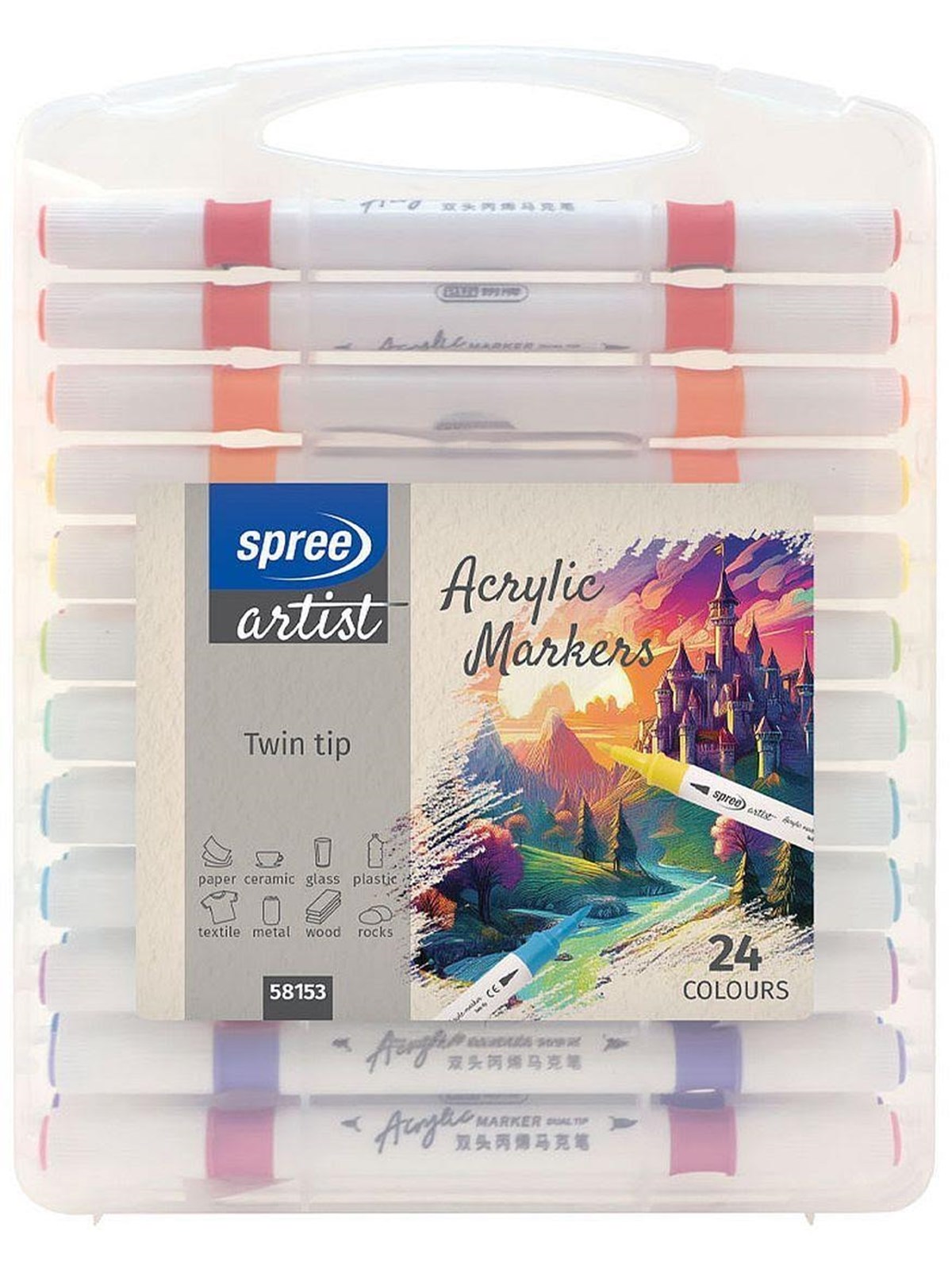 Spree Acrylic Twin Marker 24 Pcs. - Hobby Zubehoer - 58153