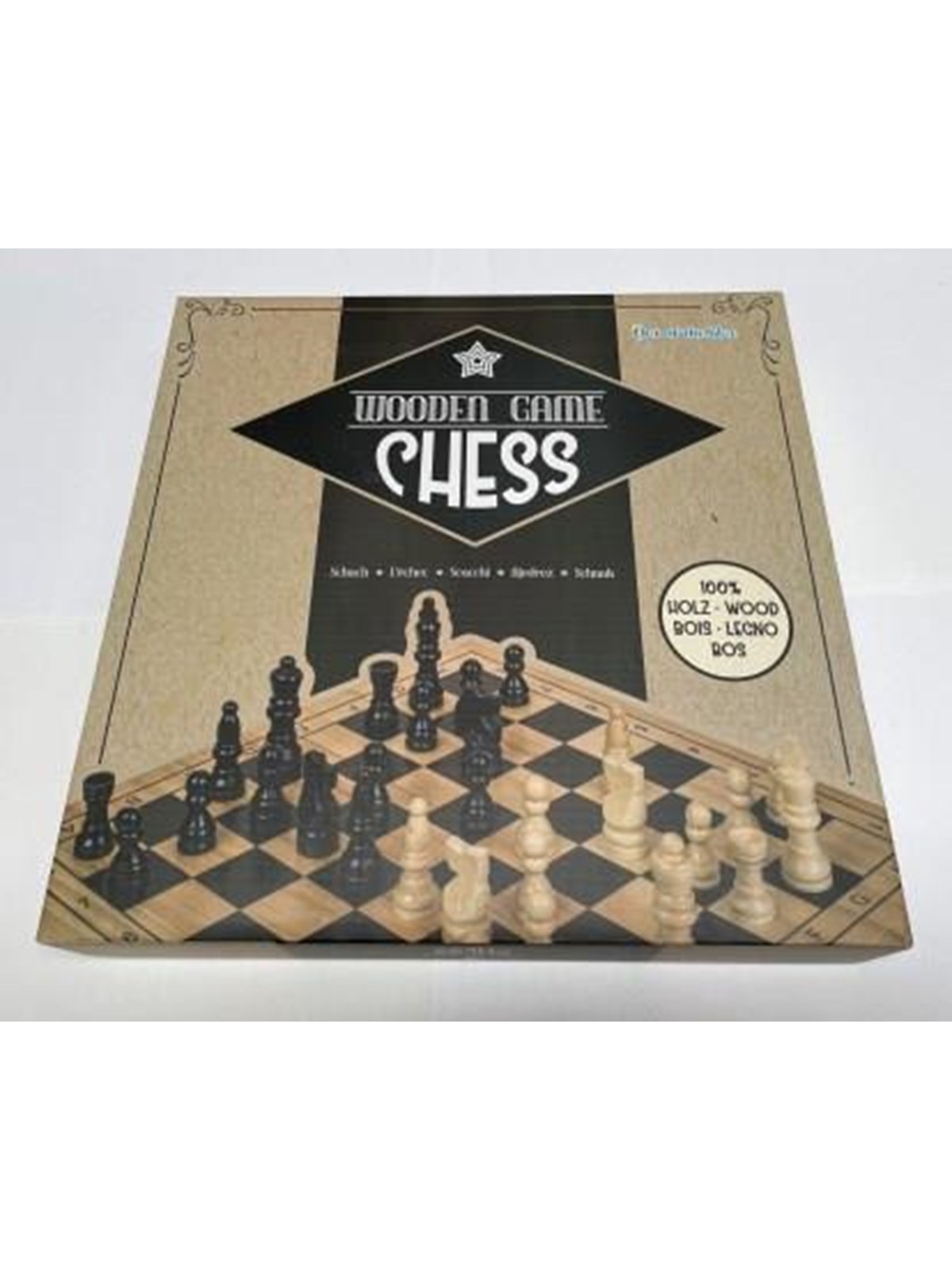 Hobby Mate Træspil Skak 28.5*28.5cm. - Spielzeug - 79/3910