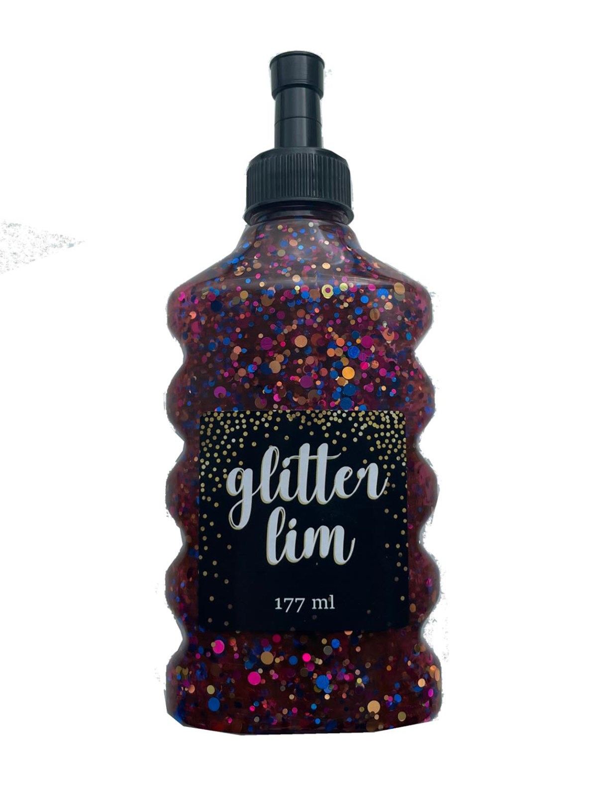 Hobby Mate Glitter glue coarse glitter Black Multi 177
