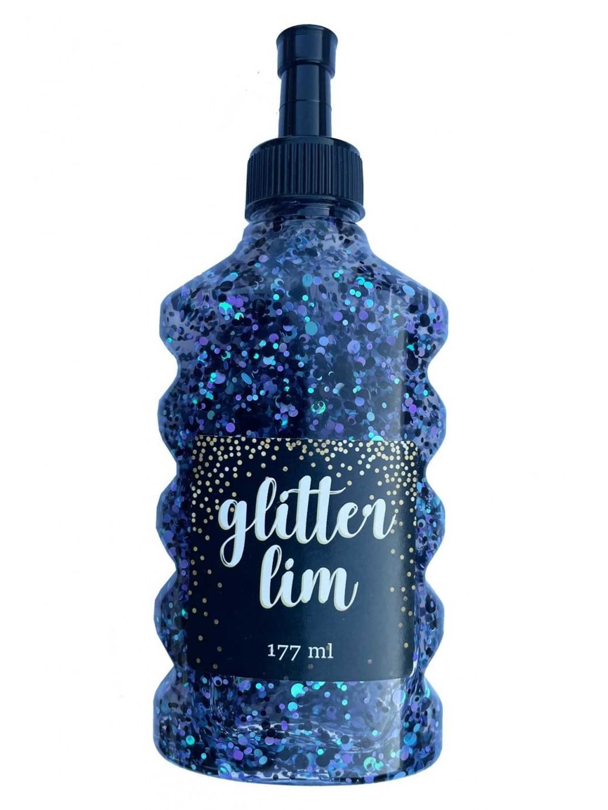 Hobby Mate Glitter glue coarse glitter Black w. Blue