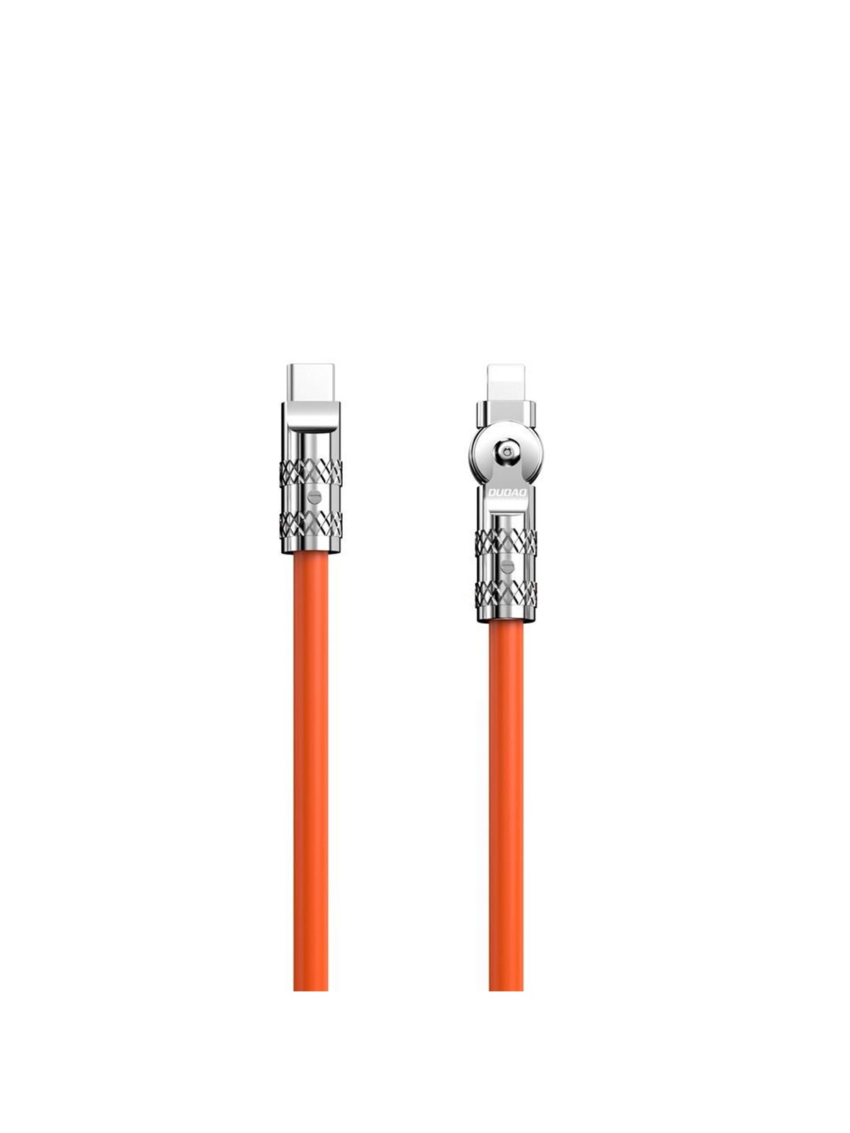 Dudao L24cl Usb-c - Lightning Angled Cable With 180° Rotation 30w 1m - Orange - Usb Kabel - 6973687248406