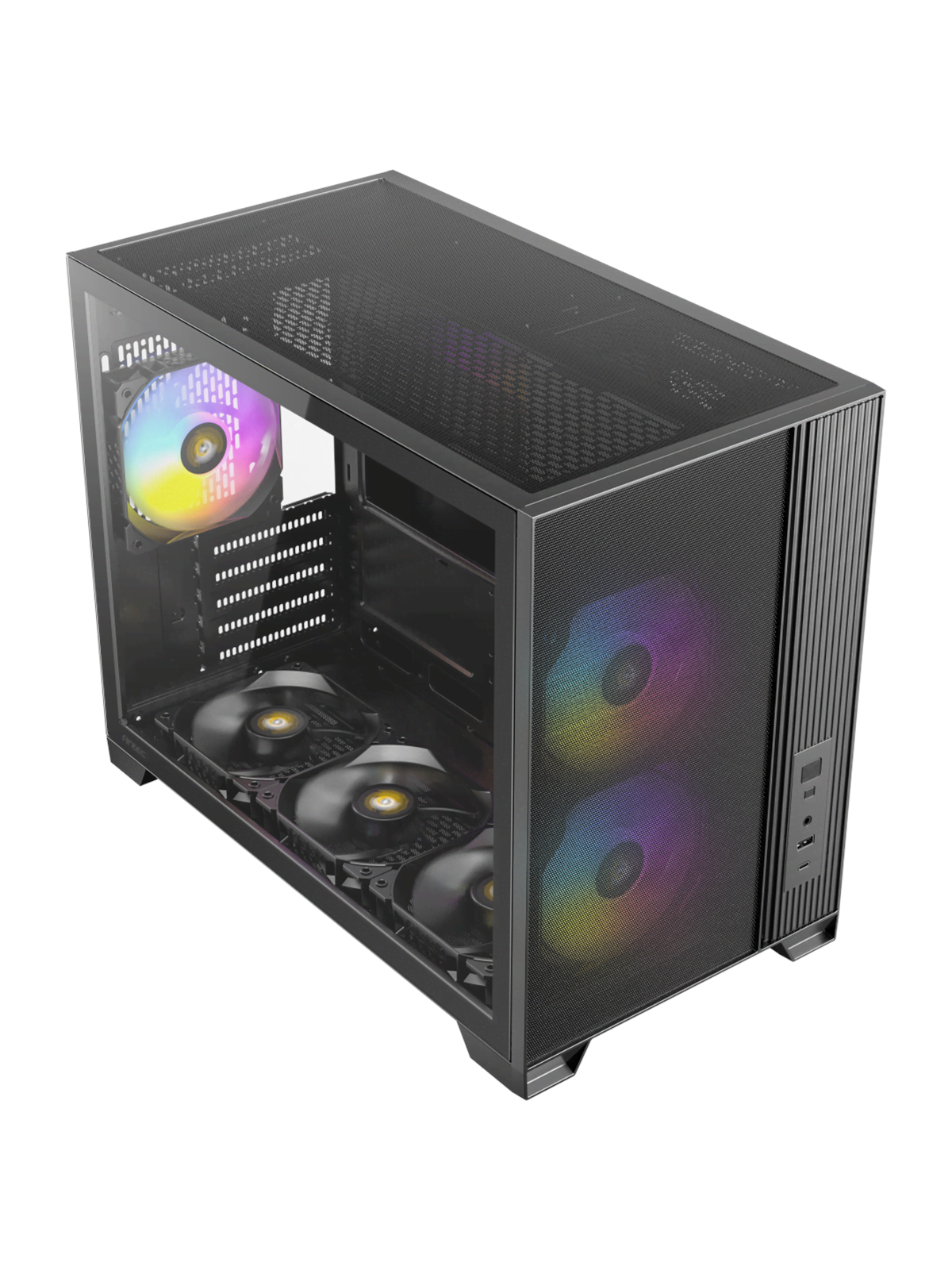 Antec Flux M - Gehäuse - Minitower - Schwarz - Gehaeuse - 0-761345-10253-7