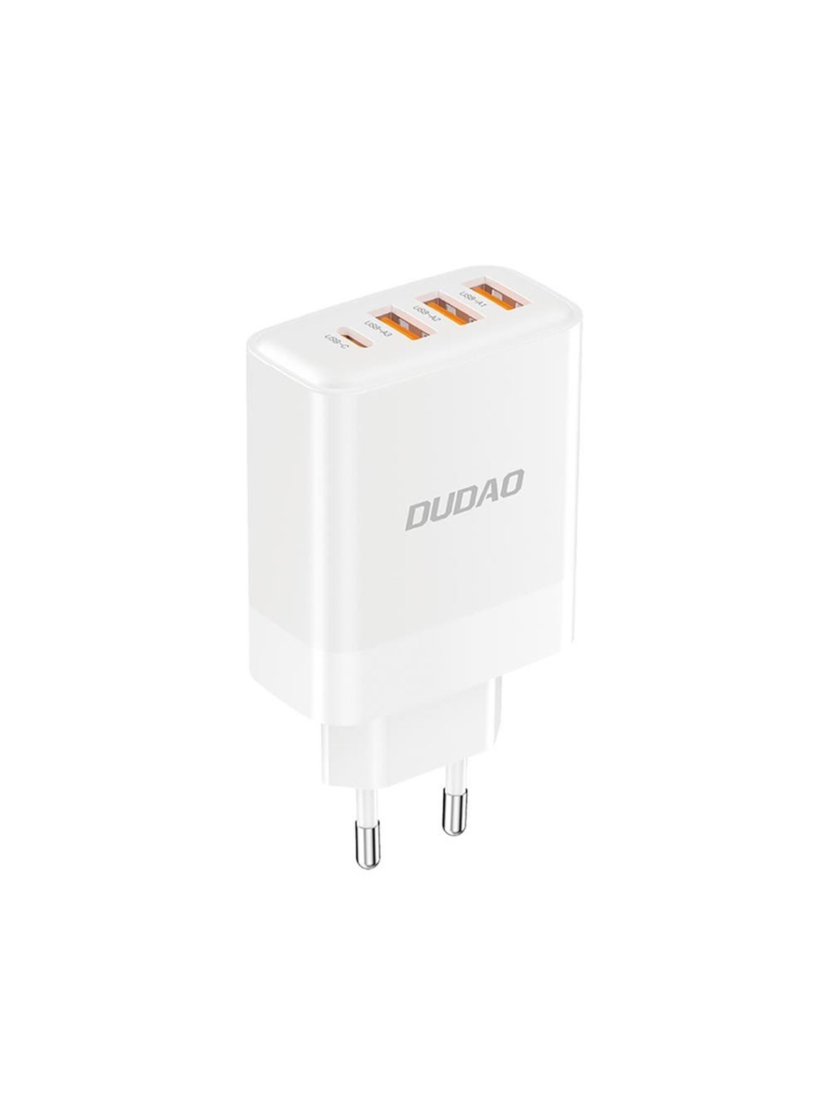 Dudao A5heu Network Charger 3x Usb-a 1x Usb-c Pd20w - White - Handys Adapter Und Ladegeraete - 6976625332694