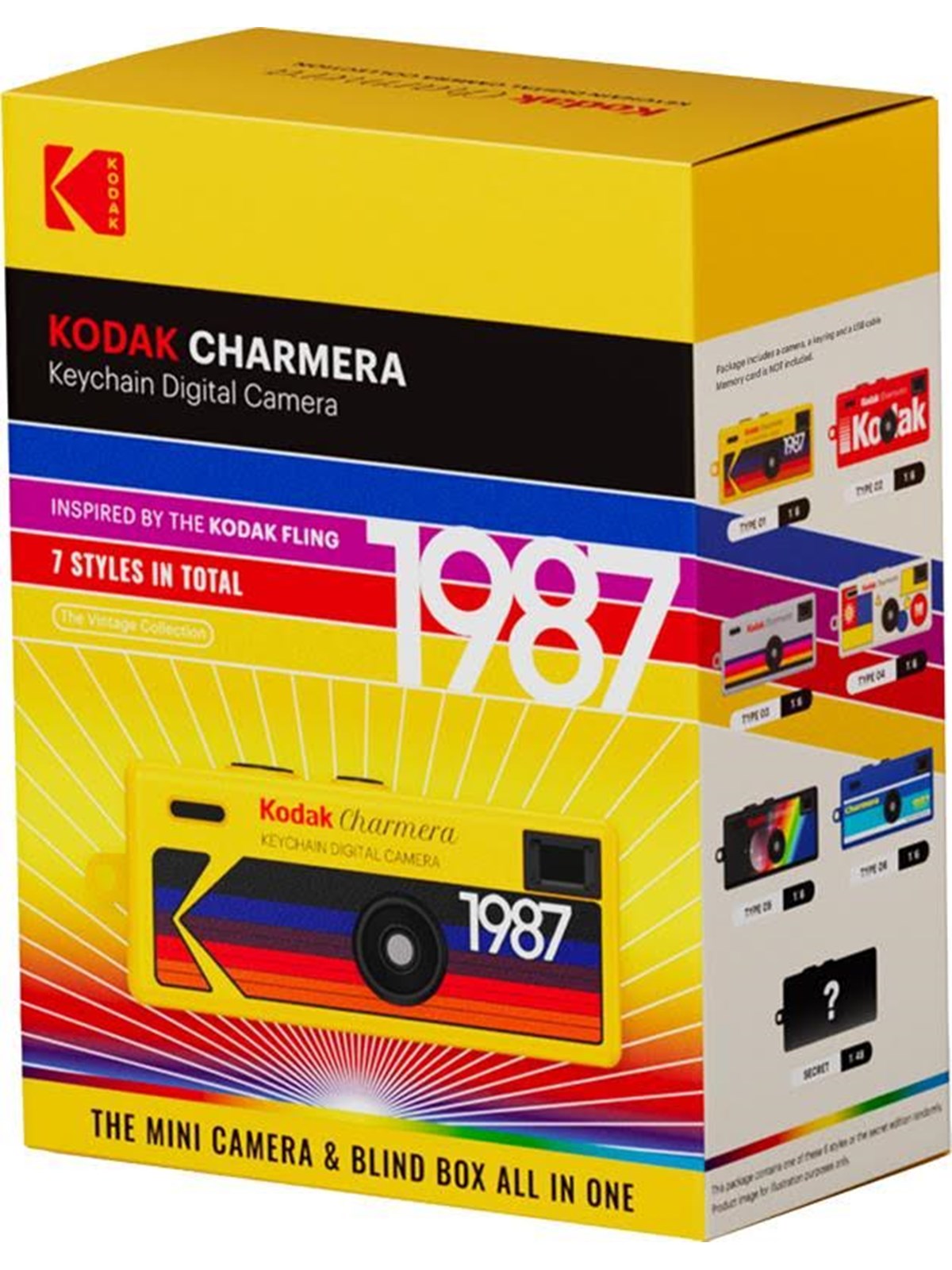Kodak Charmera Keychain Digital Camera Blind Box (1 pc Assorted) - Digital Kameras - Rk0601