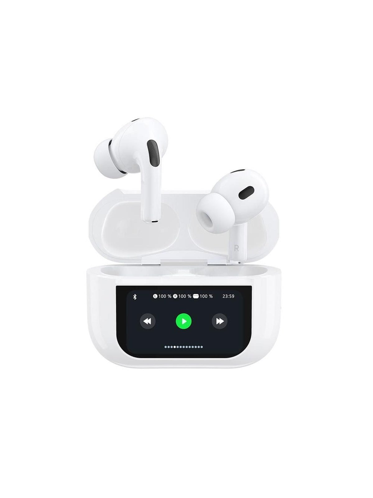 Kopfhörer - Dudao U19 In-ear Tws Wireless Bluetooth 5.3 Headphones With Led Display - White - Kopfhoerer/headsets - 6976625332724