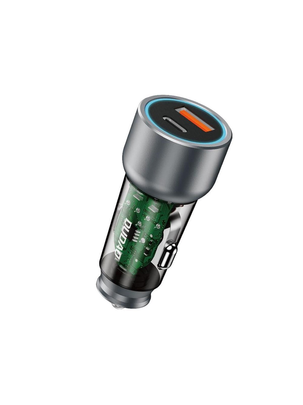 Dudao R4t 25w Usb-a / Usb-c Car Charger - Gray - Handys Adapter Und Ladegeraete - 6976625332687