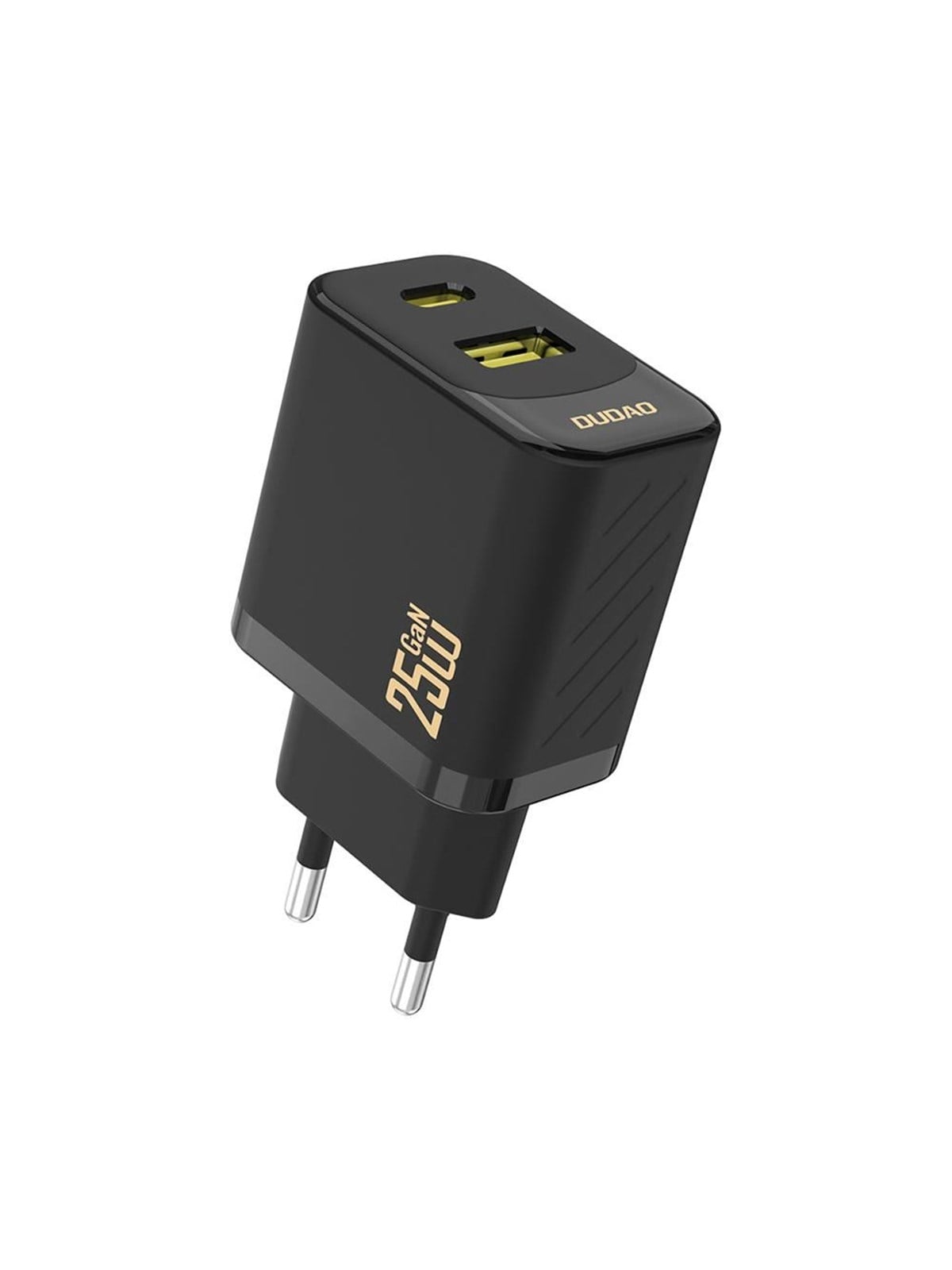 Dudao A26t Gan 25w Usb-a Usb-c Charger - Black - Handys Adapter Und Ladegeraete - 6976625334100
