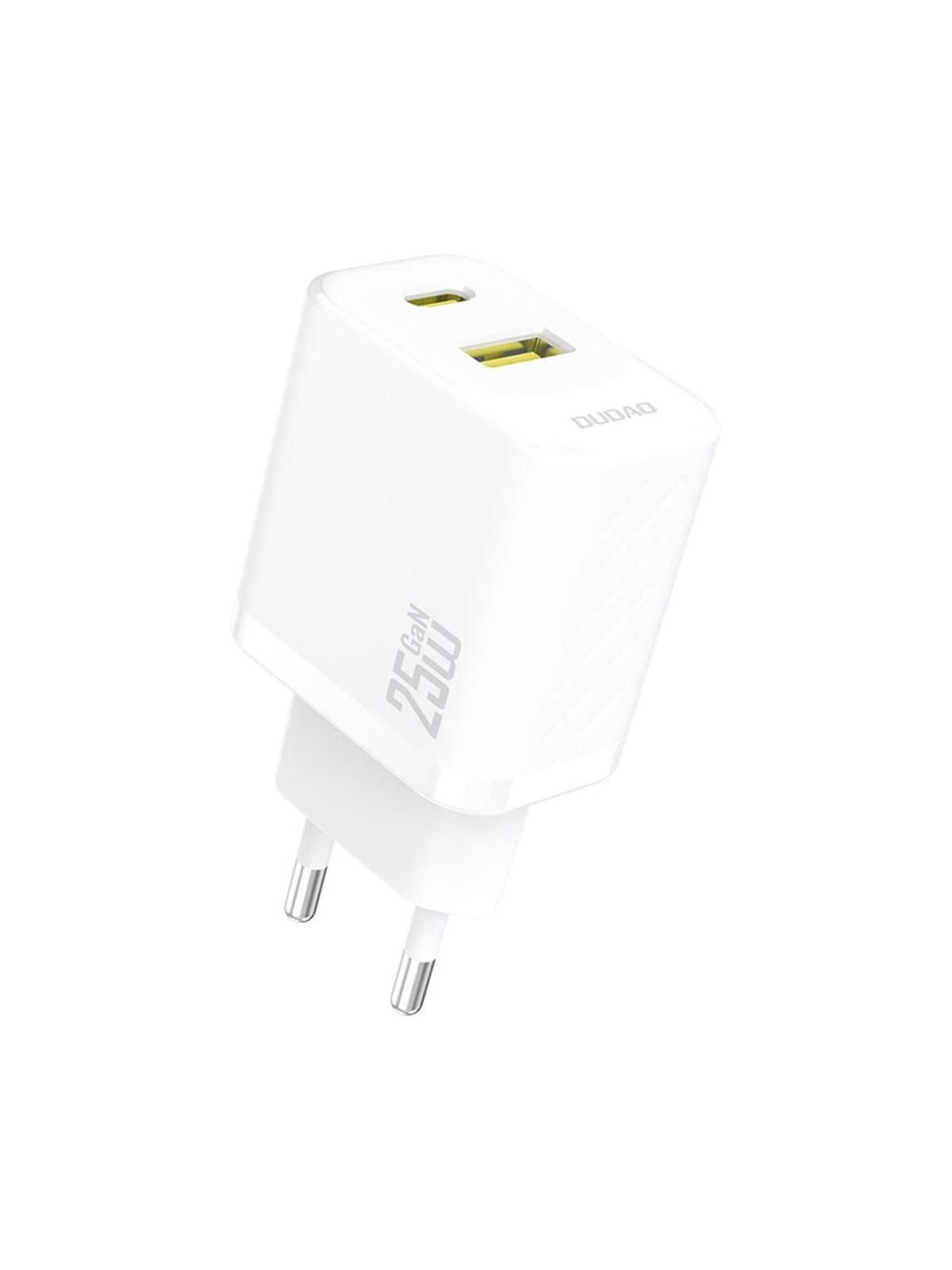 Dudao A26t Gan 25w Usb-a Usb-c Charger - White - Handys Adapter Und Ladegeraete - 6976625334087