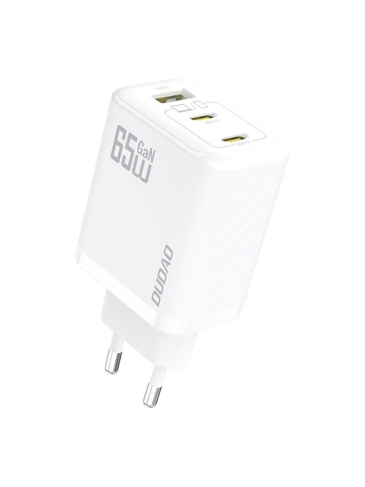 Dudao A29 65w Gan Wall Charger 2 x Usb-c + 1 x Usb-a - White - Handys Adapter Und Ladegeraete - 6976625334919