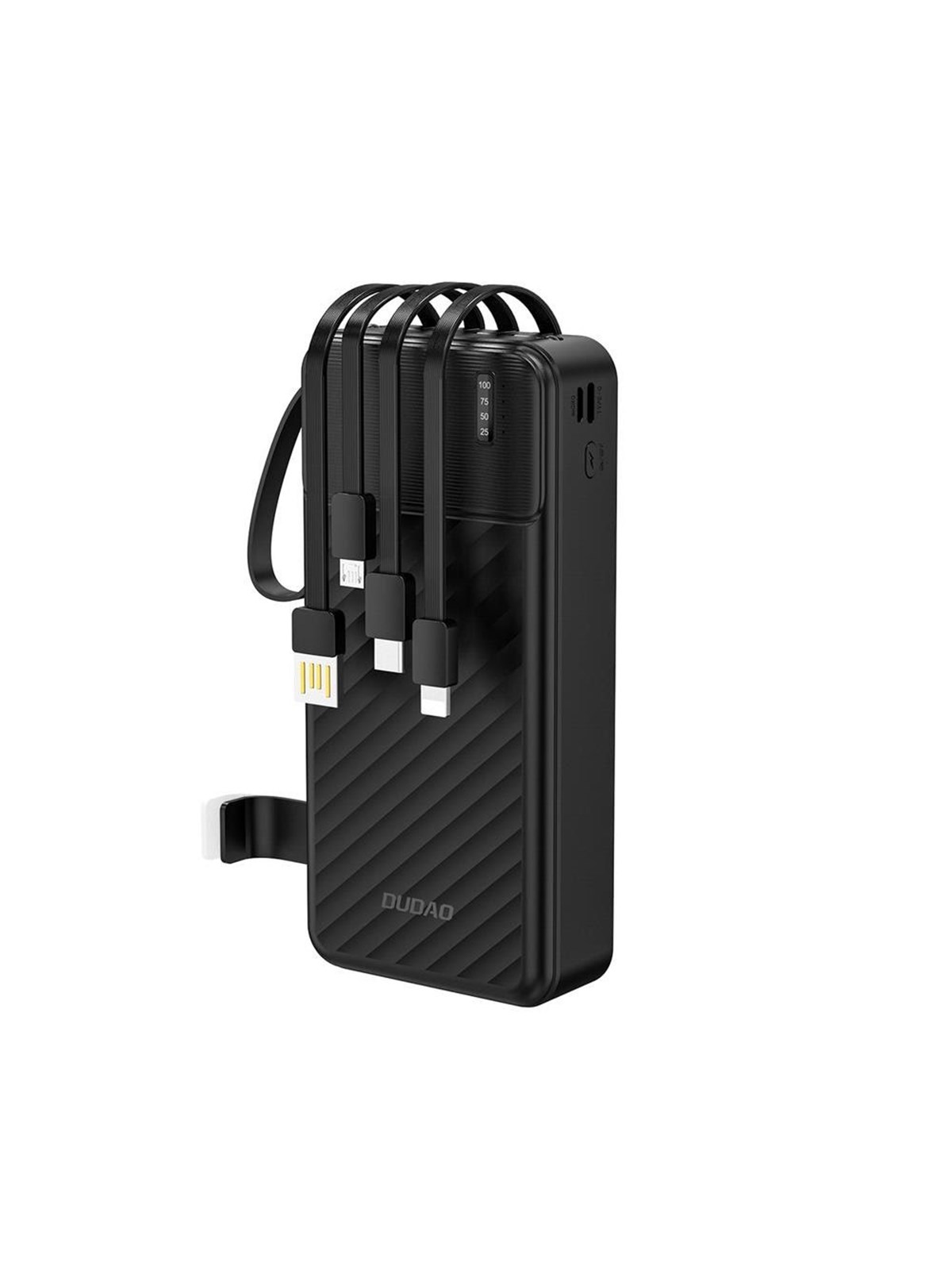 Dudao K11 Pro Powerbank With Built-in Cables Powerbank (Akku) - Schwarz - 20000 Mah - Powerbank Akku - 6977196681877