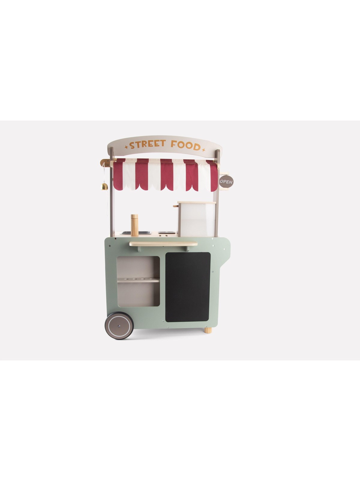 Dantoy Street Food Cart Wood With Ccessories - Spielkueche Zubehoer - 5700