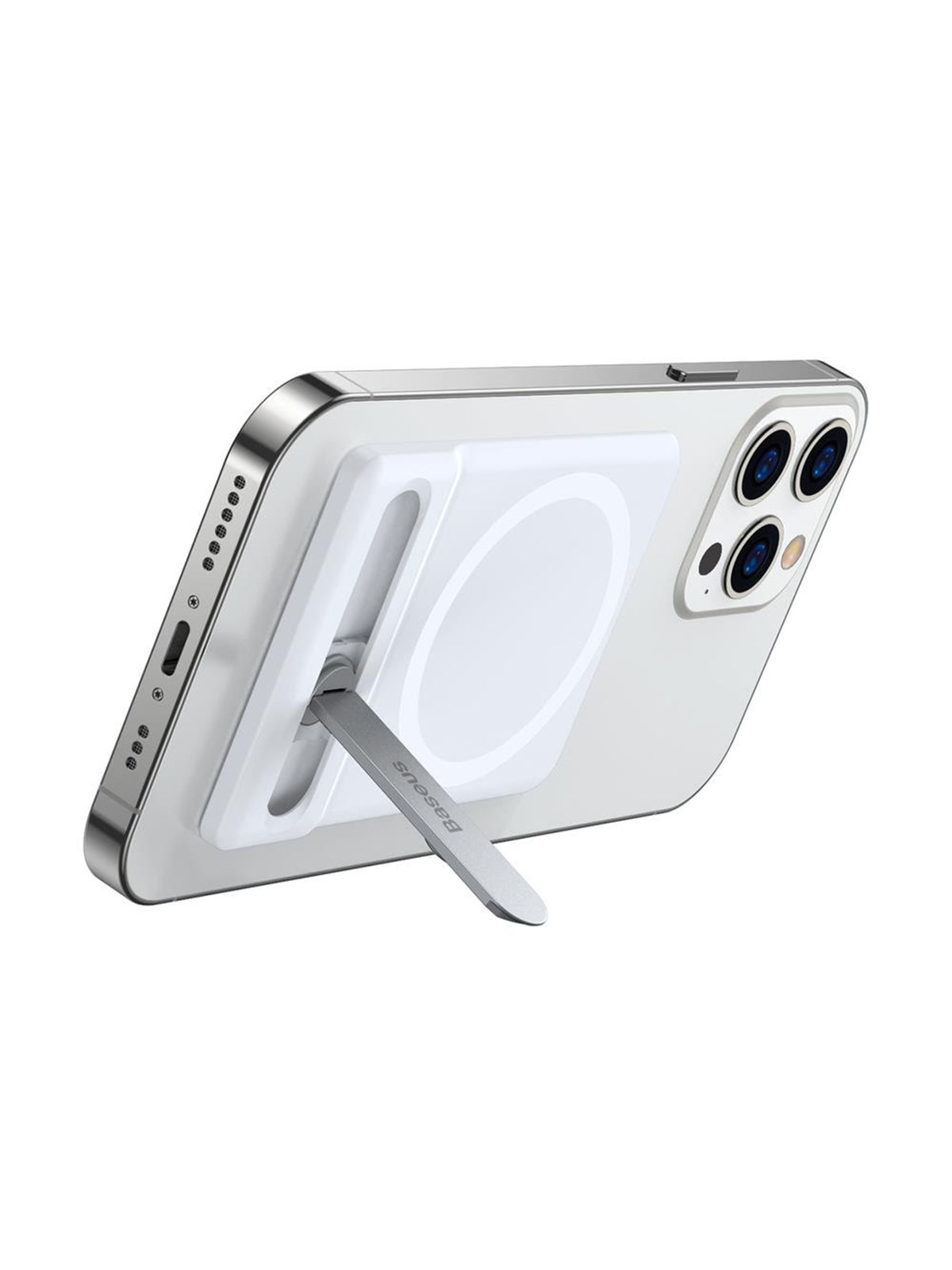 Baseus Folding Stand With Magnetic Holder White (Luxz010002) - Handys Anderes Zubehoer