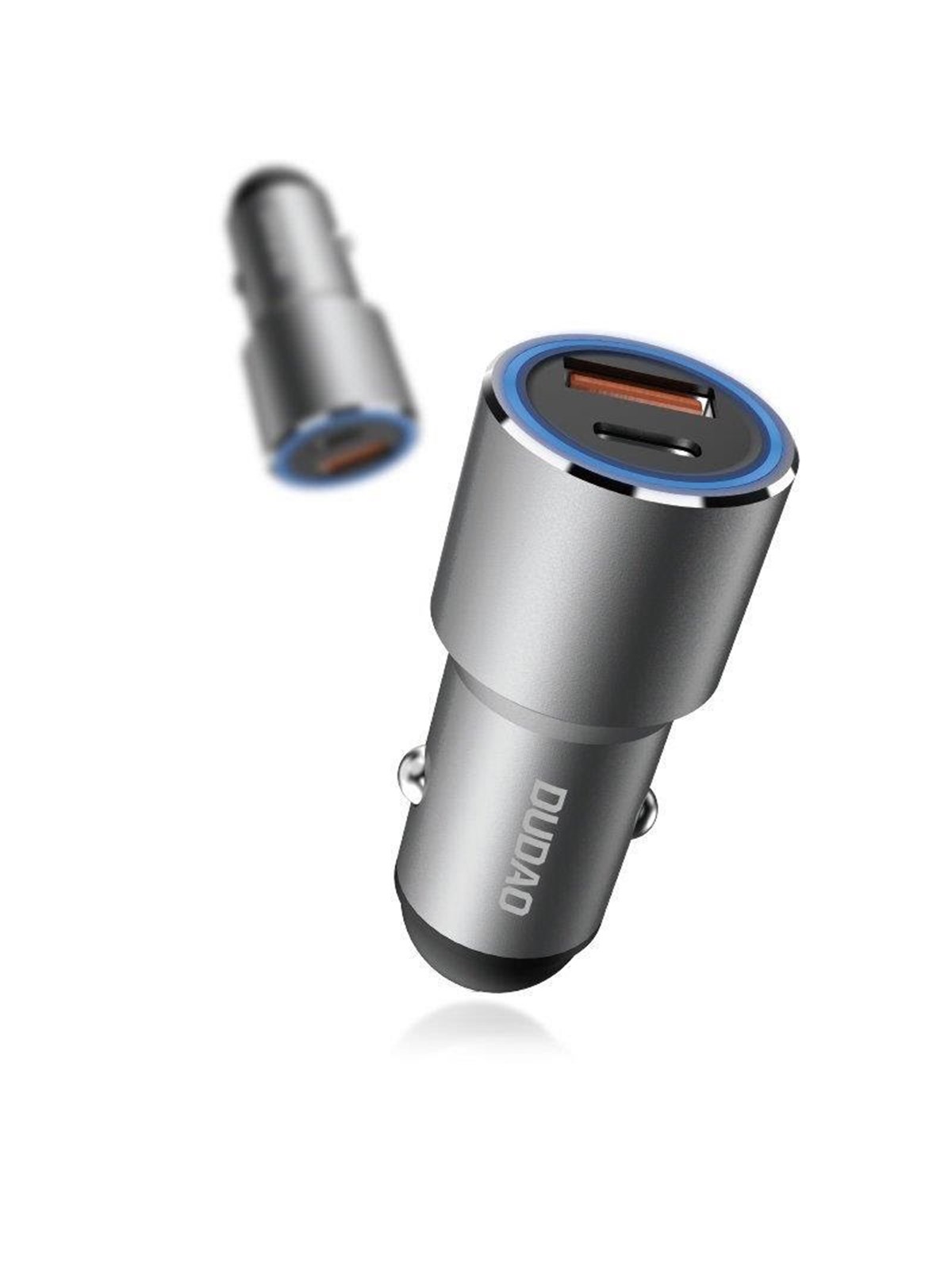 Dudao Usb / Usb Car Charger Type C Power Delivery Quick Charge 22.5 W Gray (R4pq) - Handys Adapter Und Ladegeraete - 6976625335732