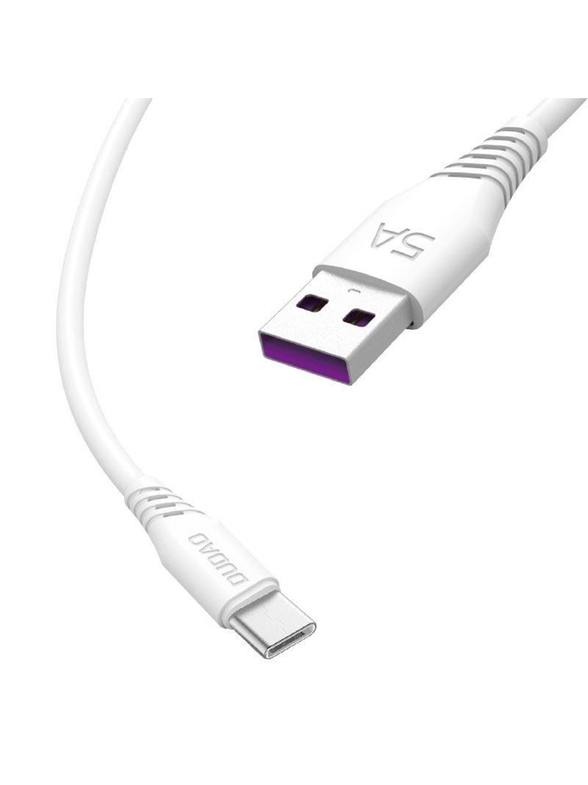 Dudao Cable Usb / Usb Type C 5A Cable 2m White (L2t 2m White) - Usb Kabel - 6970379614785