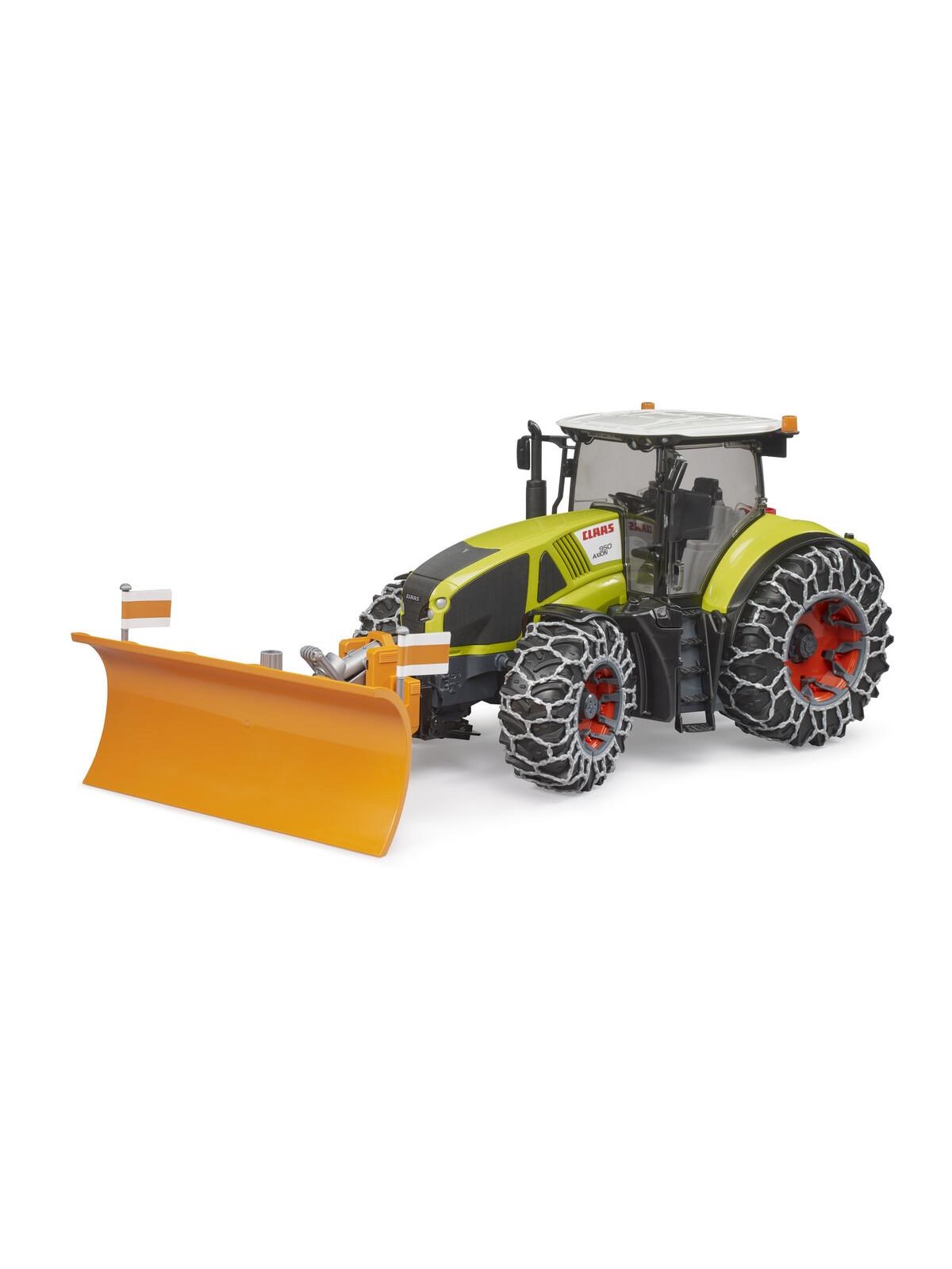 Bruder Claas Axion 950 With Snow Chains And Plow Blade - Spielzeugauto - Br3018