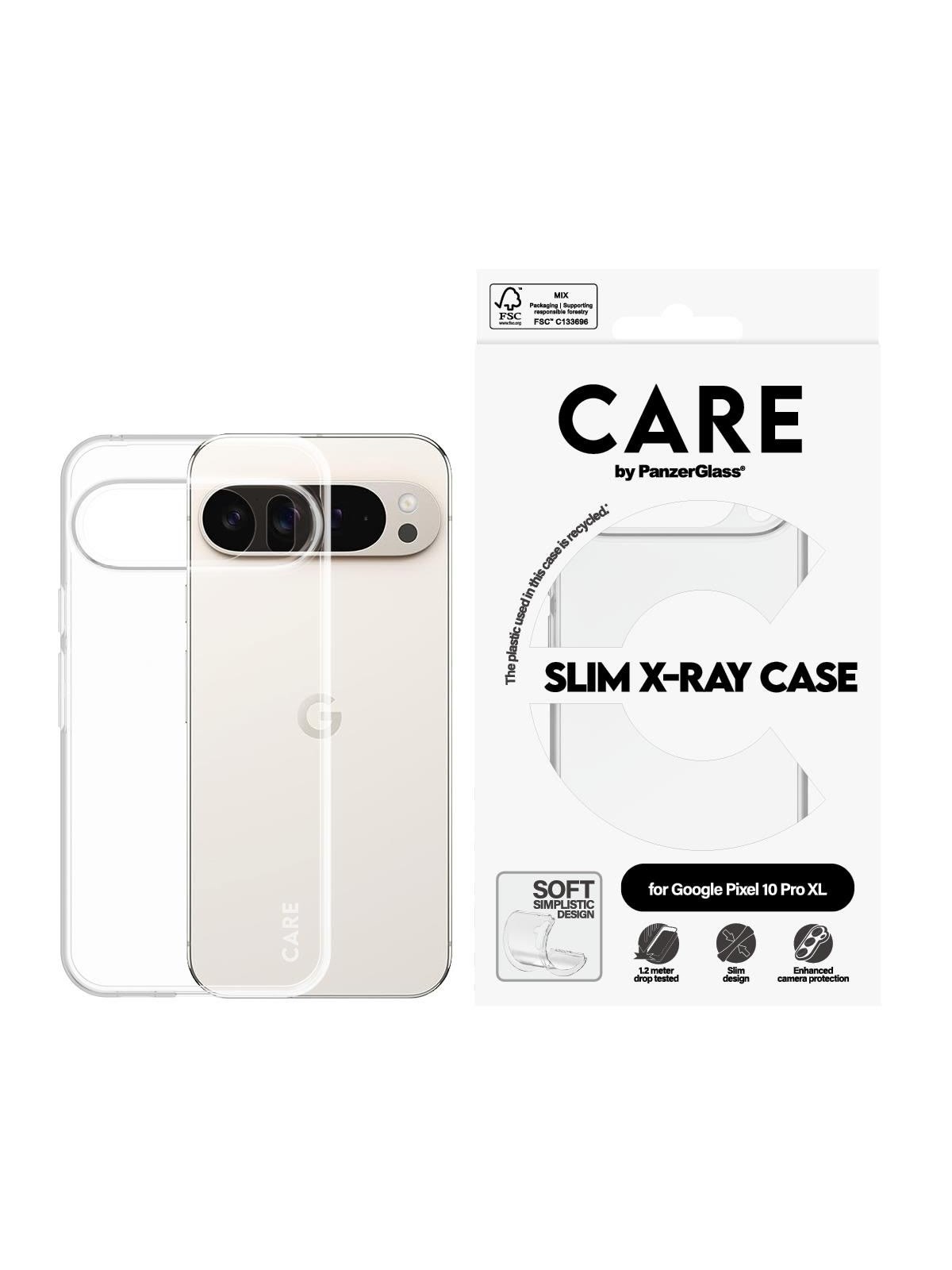 Care by Panzerglass Fashionable Case Transparent X-ray Soft Basic Google Pixel 10 Pro XL - Handys Cover Cases - Cr59500