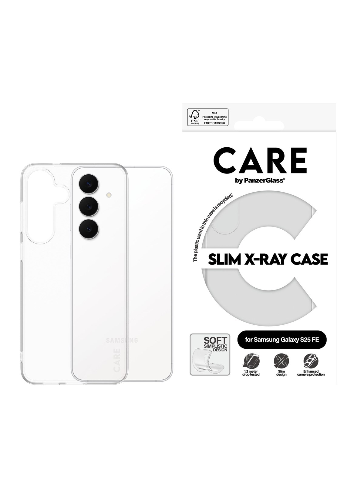Care by Panzerglass X-ray Case Samsung Galaxy S25 FE 5G - Handys Cover Cases - Cr38575