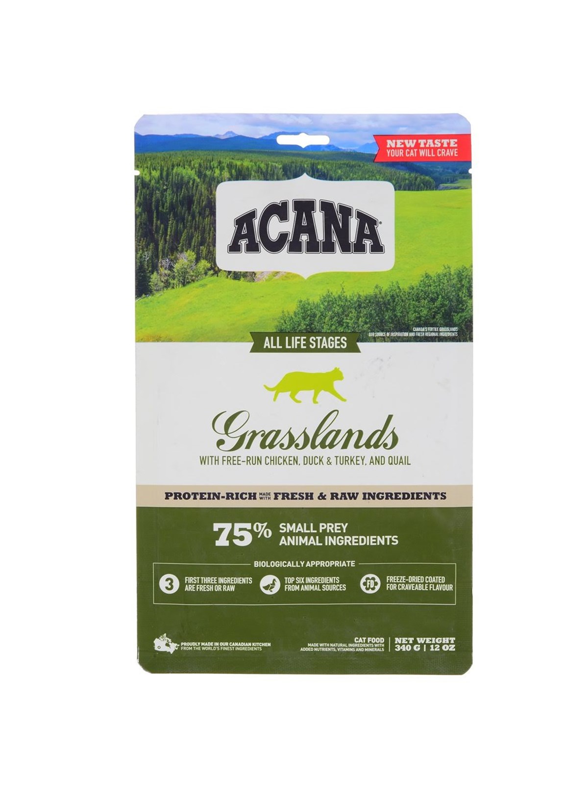 Acana Grasslands Dry Cat Food 340g - Katzen - 064992714697