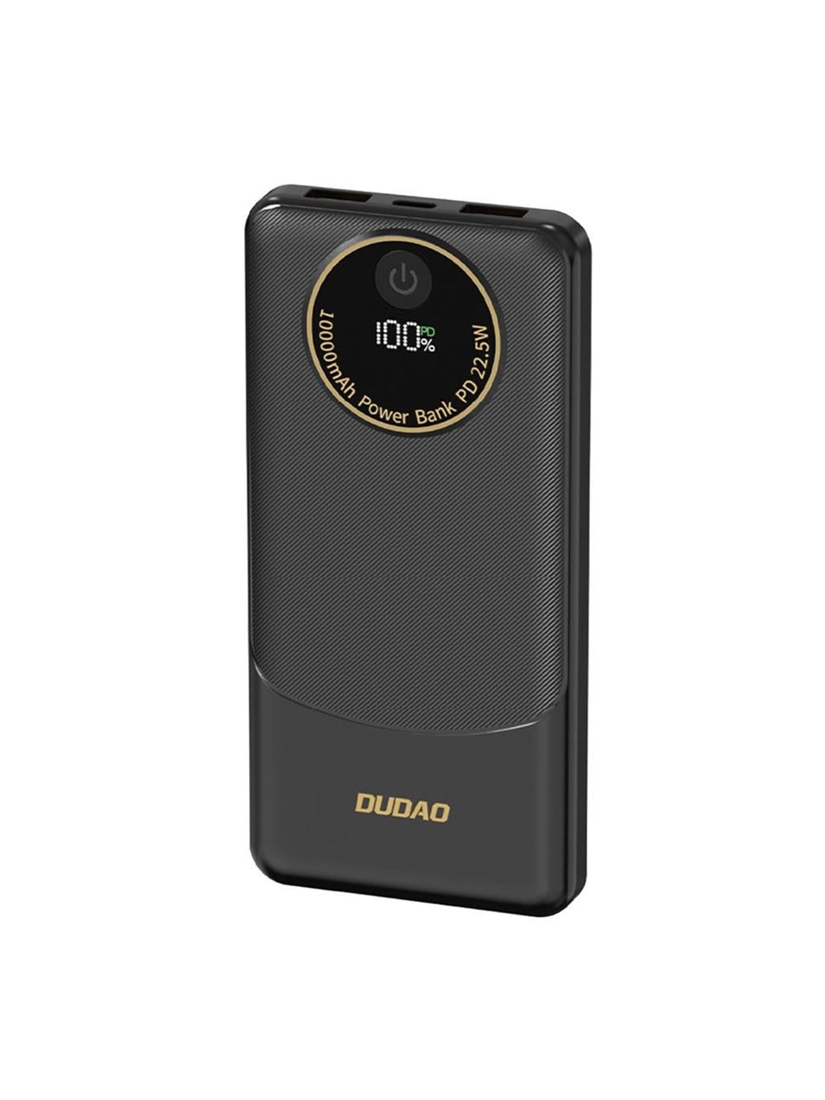 Dudao Powerbank K12 10000mah Pd22.5W Usb-a Usb-c - Black Powerbank (Akku) - Schwarz - 10000 Mah - Powerbank Akku - 6976625333882